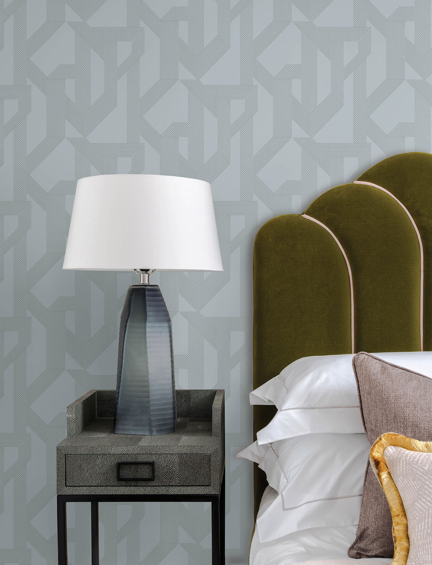 franz-light-blue-geometric-wallpaper-york-wallcoverings-4198-27801 - York Wallcoverings Wallpaper