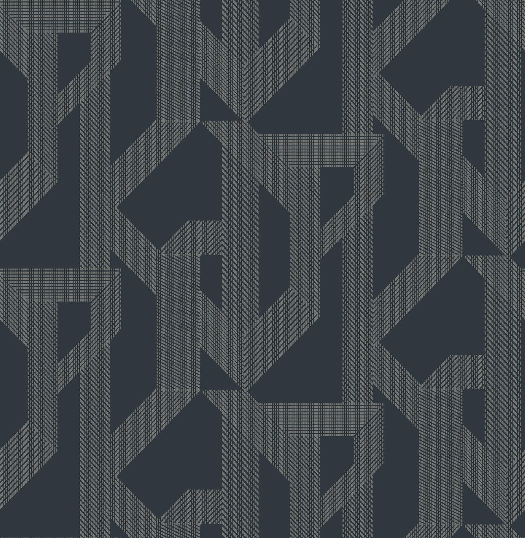 franz-navy-geometric-wallpaper-york-wallcoverings-4198-27802 - York Wallcoverings Wallpaper