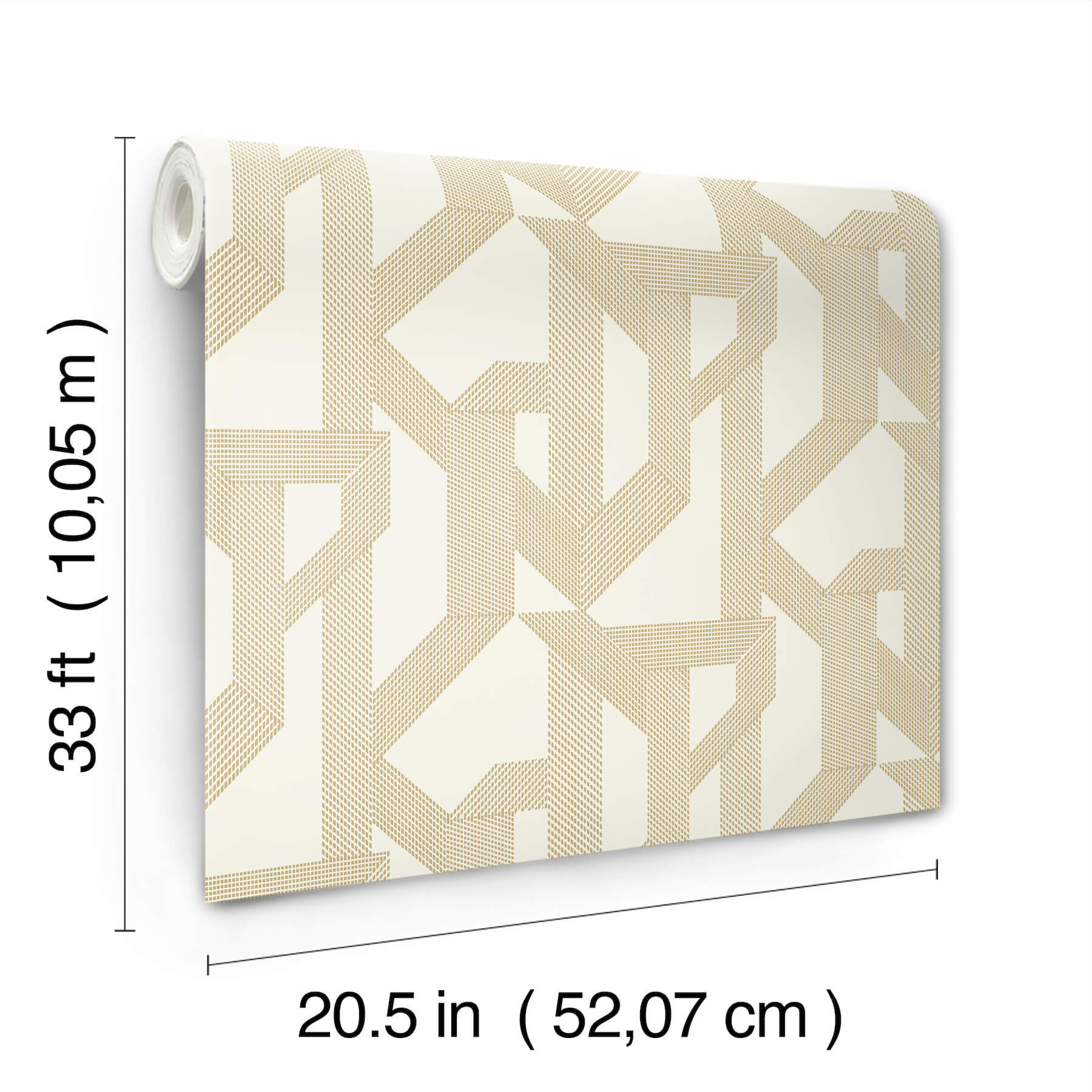 franz-gold-geometric-wallpaper-york-wallcoverings-4198-27803 - York Wallcoverings Wallpaper
