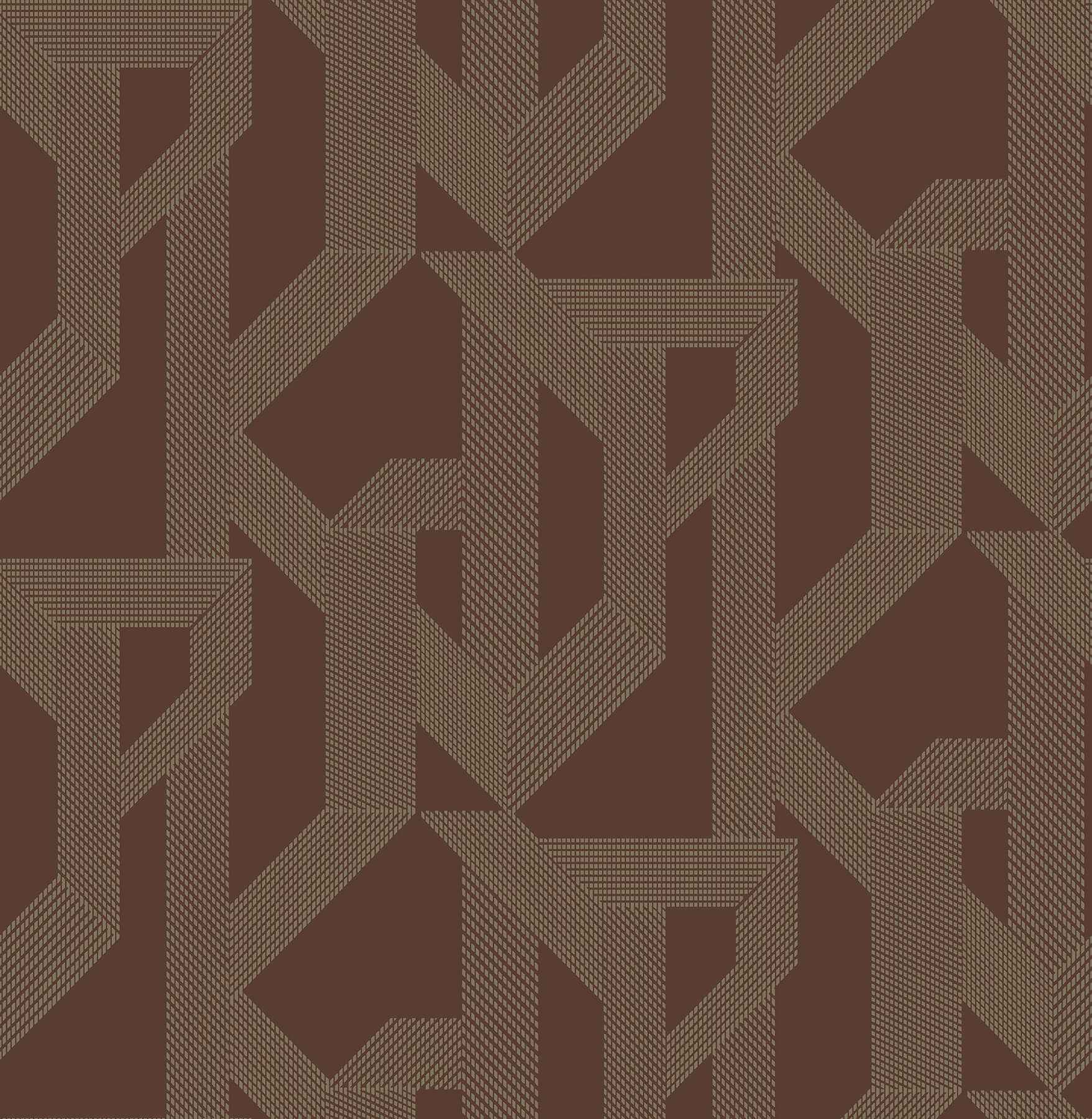 Franz Maroon Geometric Wallpaper - York Wallcoverings - 4198-27804 - York Wallcoverings Wallpaper