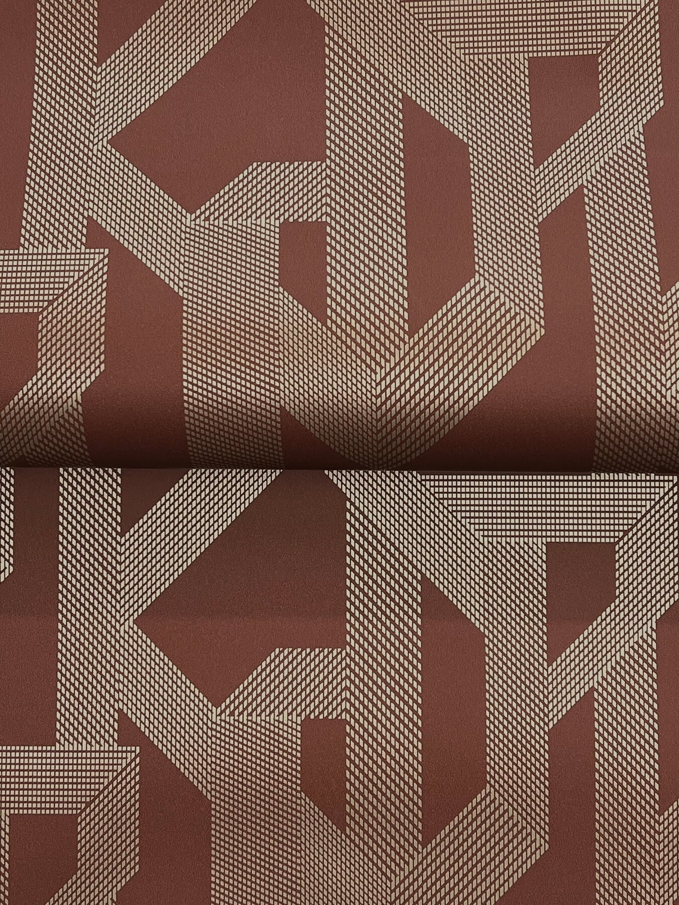 franz-maroon-geometric-wallpaper-york-wallcoverings-4198-27804 - York Wallcoverings Wallpaper
