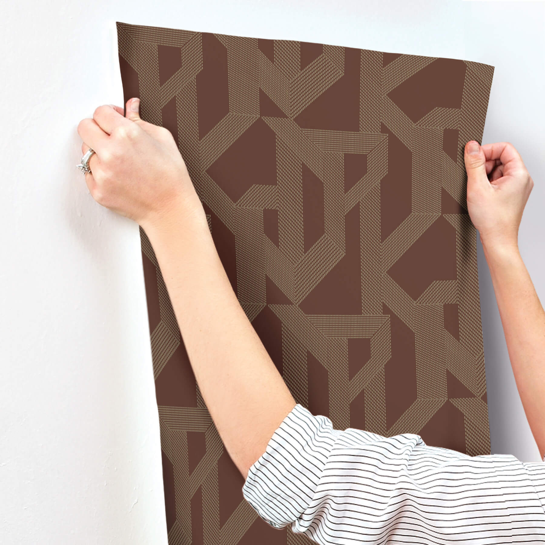 franz-maroon-geometric-wallpaper-york-wallcoverings-4198-27804 - York Wallcoverings Wallpaper