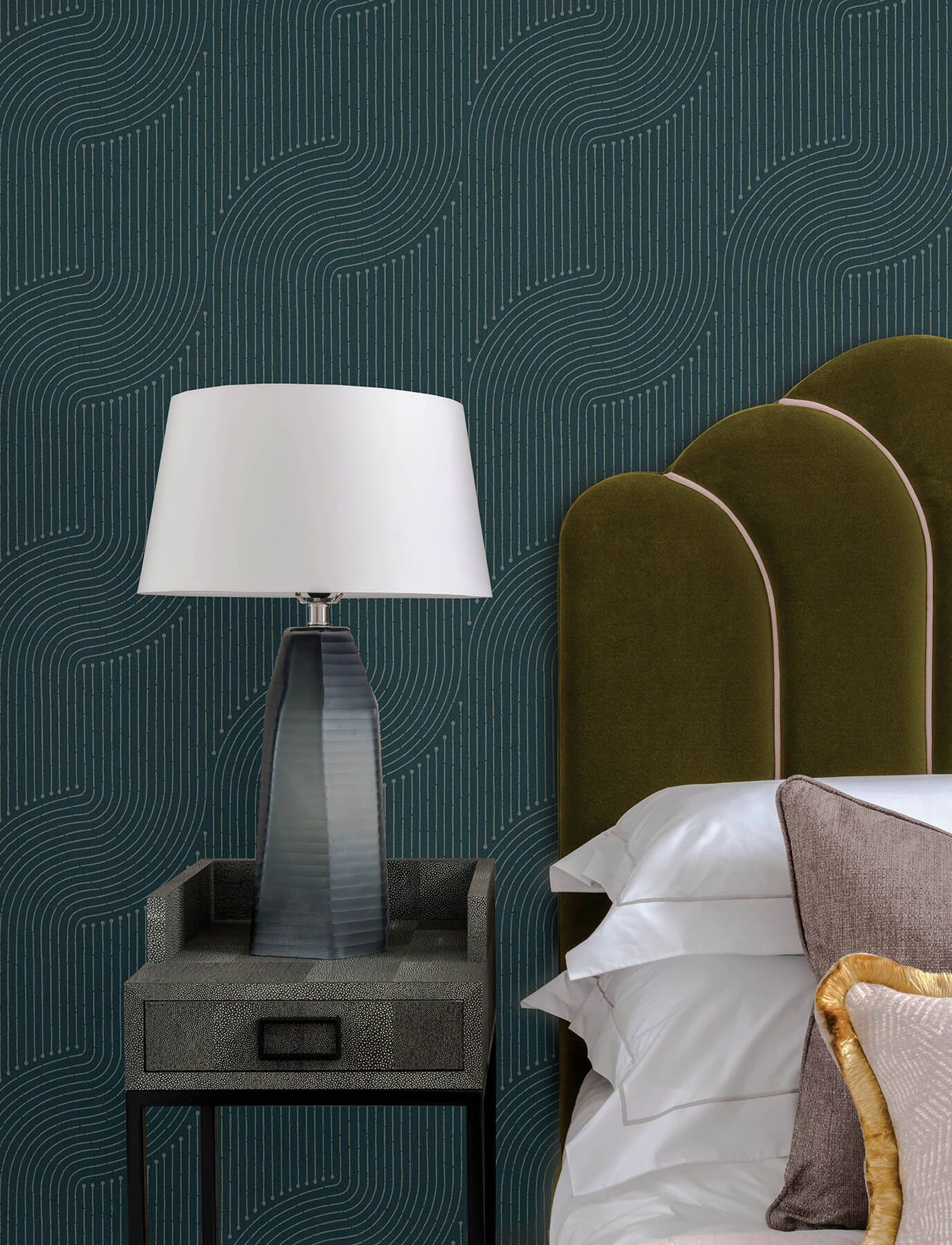 braddock-teal-rhythmic-flow-wallpaper-york-wallcoverings-4198-27806 - York Wallcoverings Wallpaper