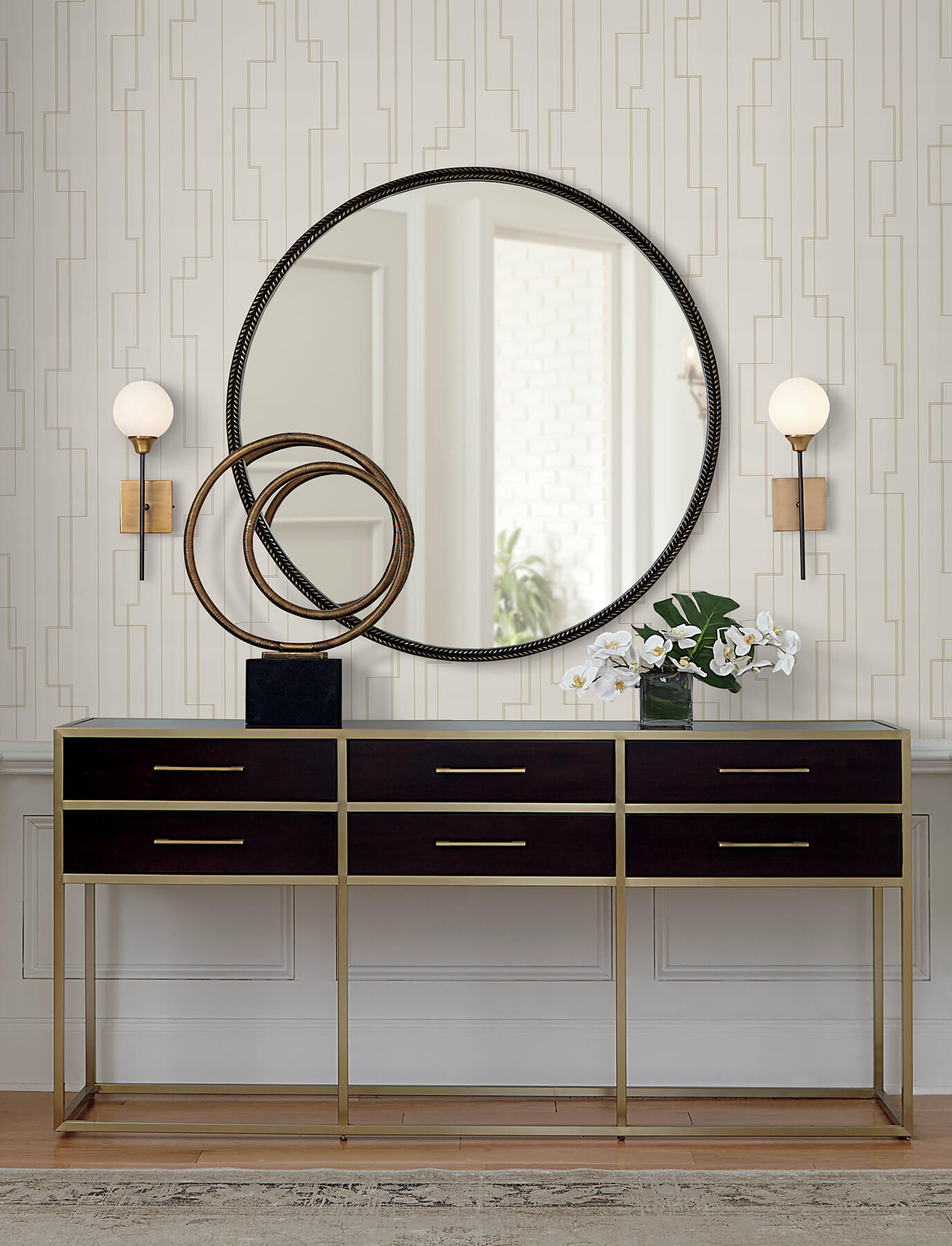 anson-ivory-deco-detailing-wallpaper-york-wallcoverings-4198-27810 - York Wallcoverings Wallpaper