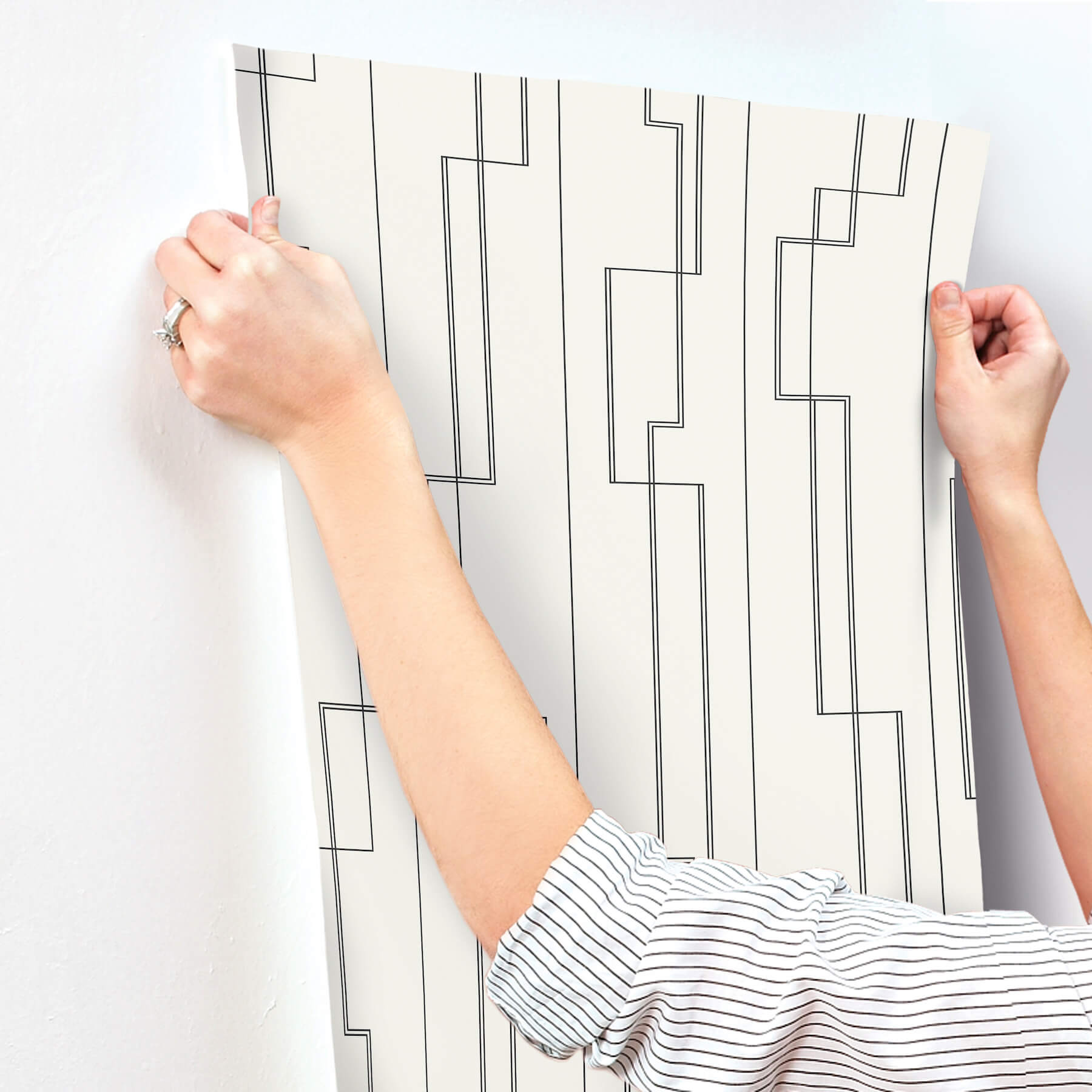 anson-black-deco-detailing-wallpaper-york-wallcoverings-4198-27811 - York Wallcoverings Wallpaper