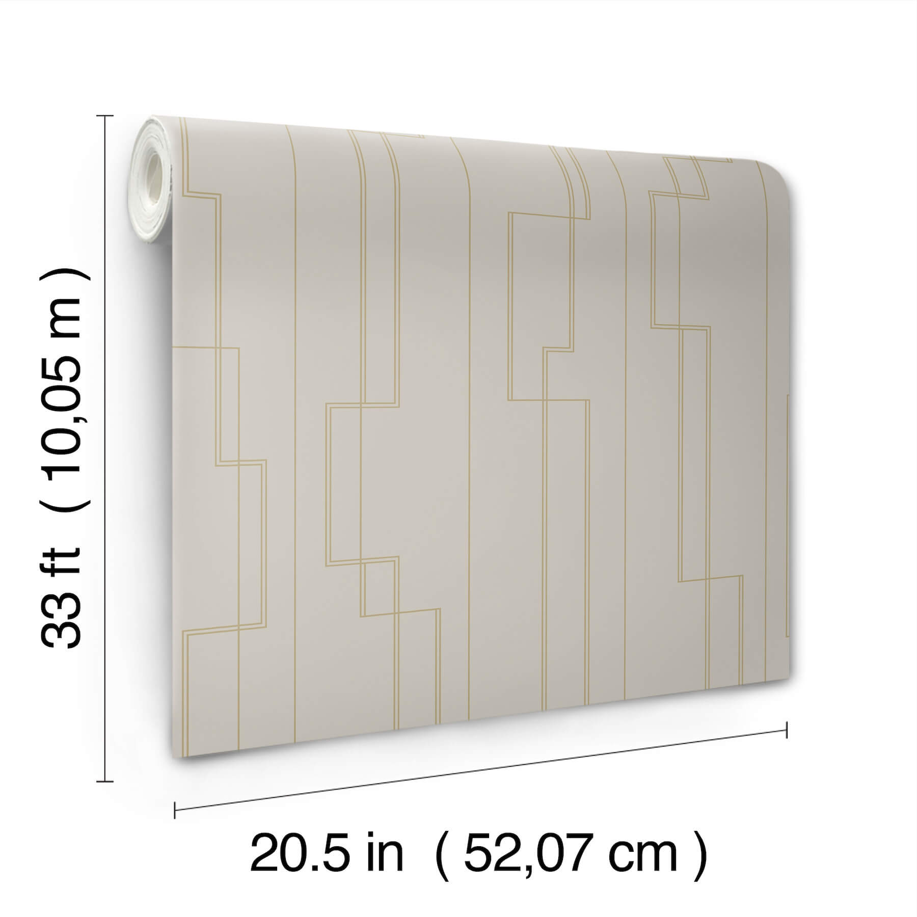 anson-taupe-deco-detailing-wallpaper-york-wallcoverings-4198-27812 - York Wallcoverings Wallpaper