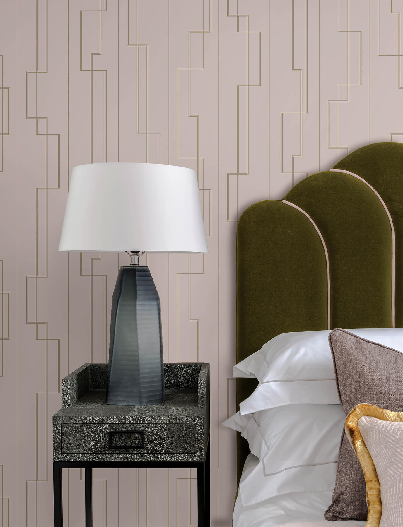 anson-blush-deco-detailing-wallpaper-york-wallcoverings-4198-27813 - York Wallcoverings Wallpaper