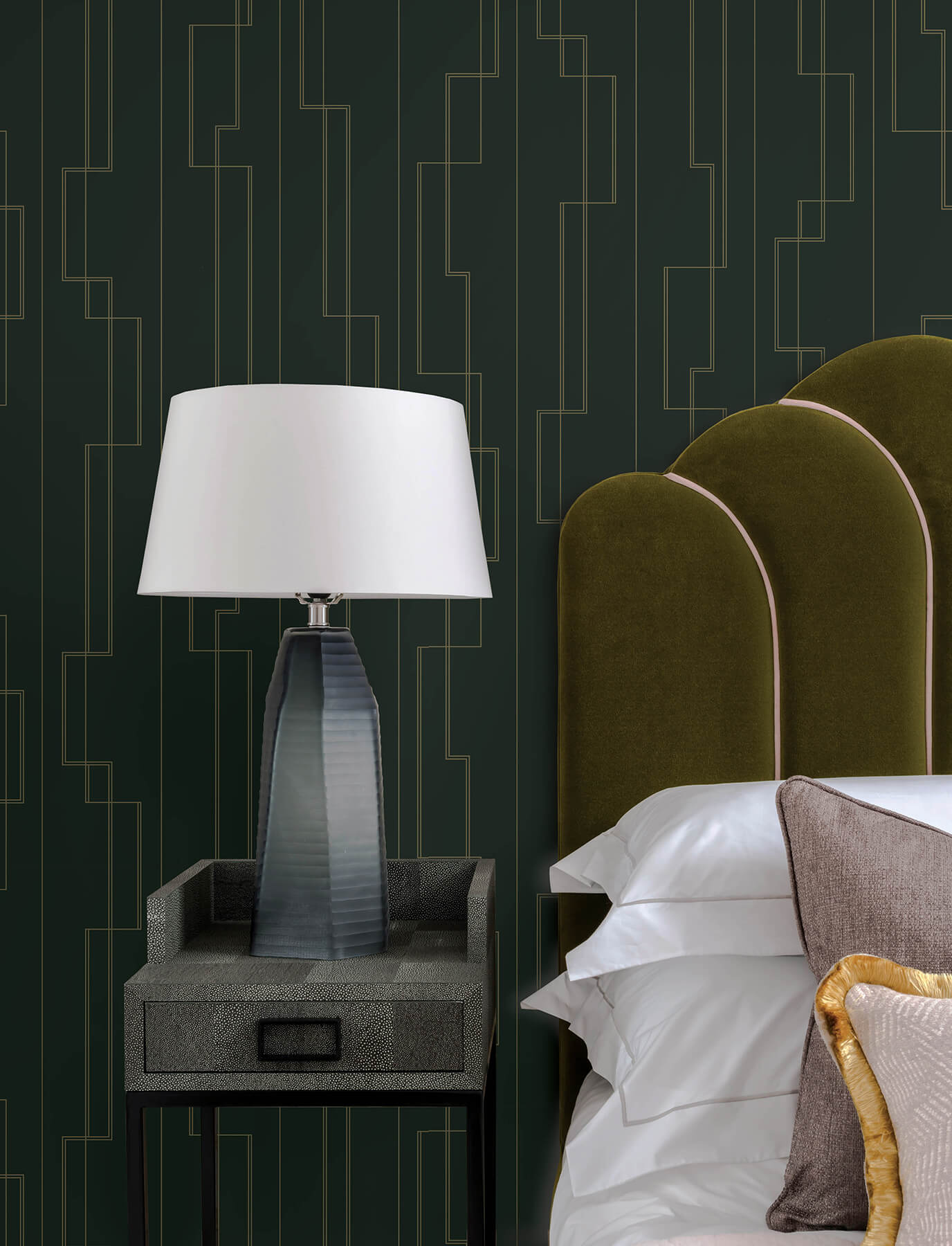 anson-evergreen-deco-detailing-wallpaper-york-wallcoverings-4198-27814 - York Wallcoverings Wallpaper