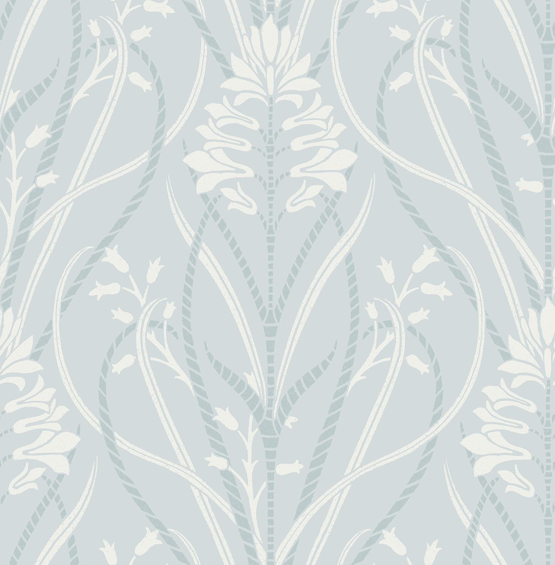 rosalind-sky-blue-iris-damask-wallpaper-york-wallcoverings-4198-27821 - York Wallcoverings Wallpaper
