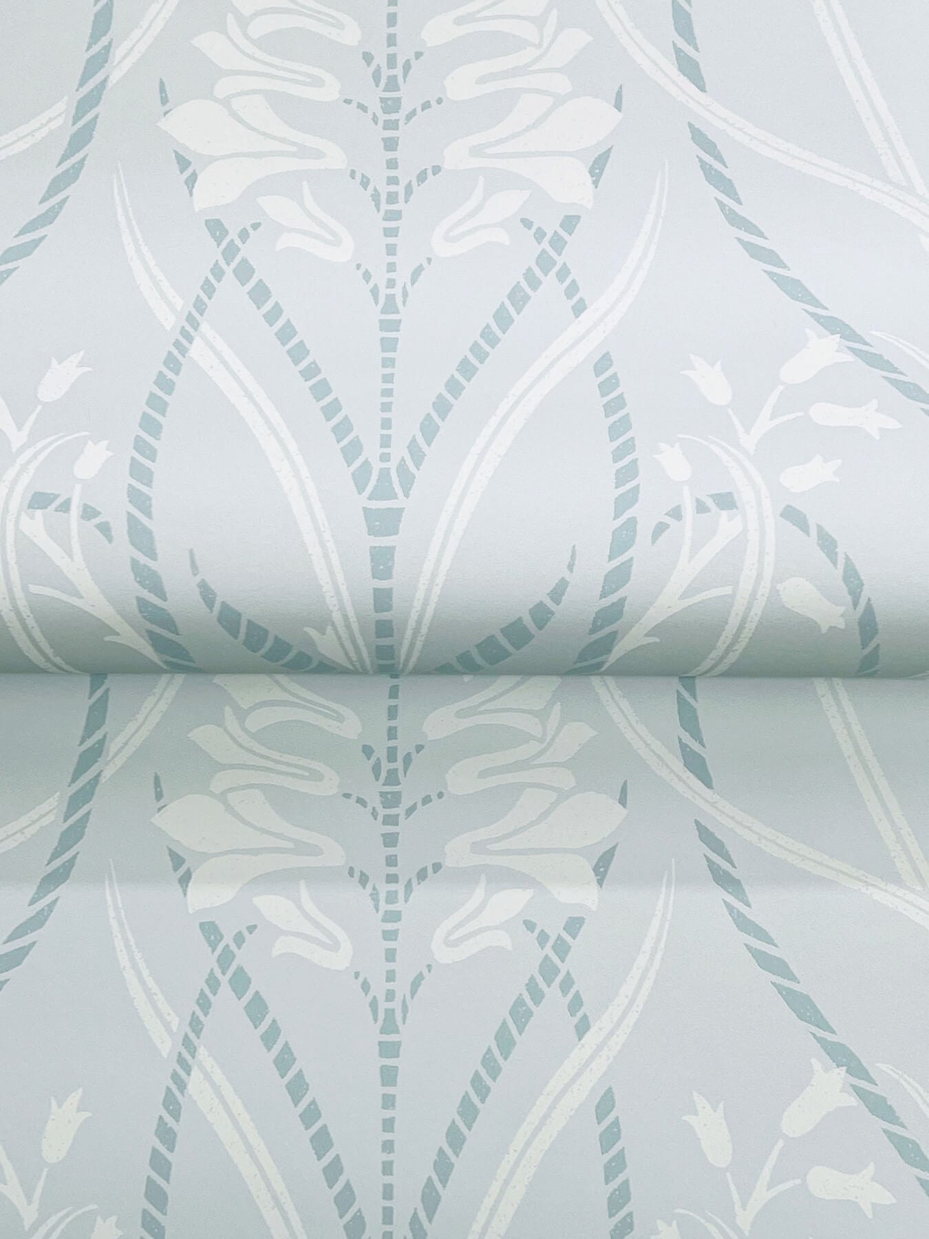 rosalind-sky-blue-iris-damask-wallpaper-york-wallcoverings-4198-27821 - York Wallcoverings Wallpaper