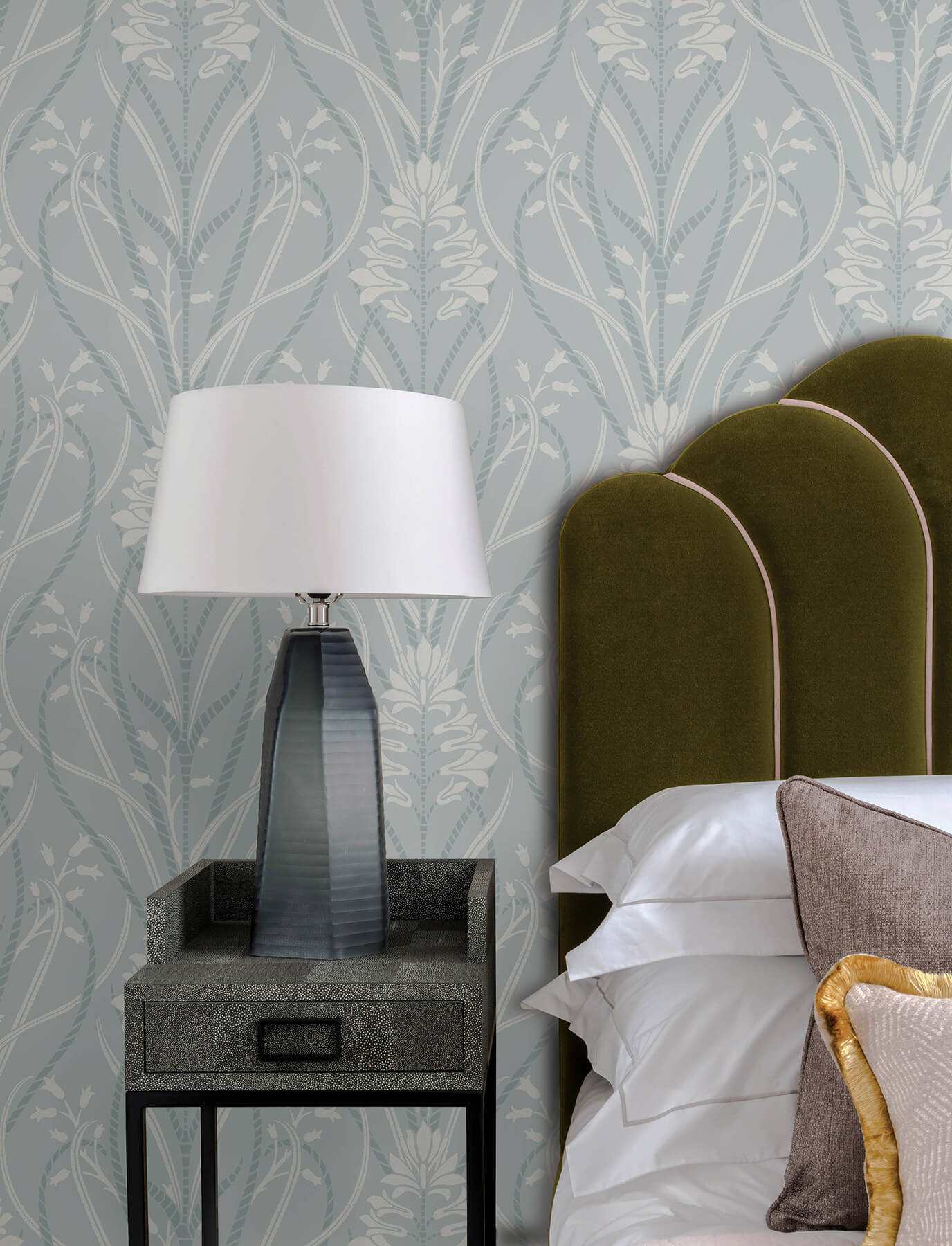 rosalind-sky-blue-iris-damask-wallpaper-york-wallcoverings-4198-27821 - York Wallcoverings Wallpaper