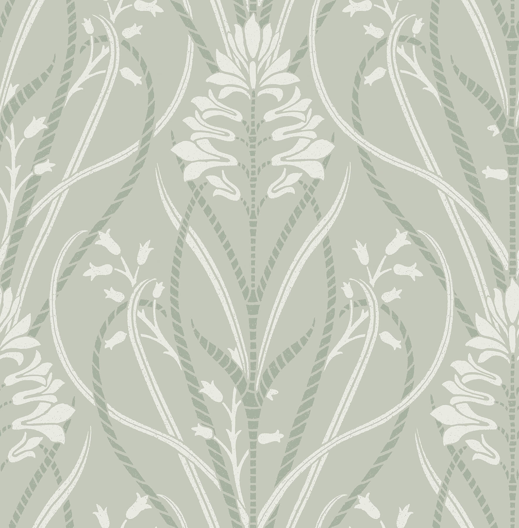 rosalind-sage-iris-damask-wallpaper-york-wallcoverings-4198-27822 - York Wallcoverings Wallpaper