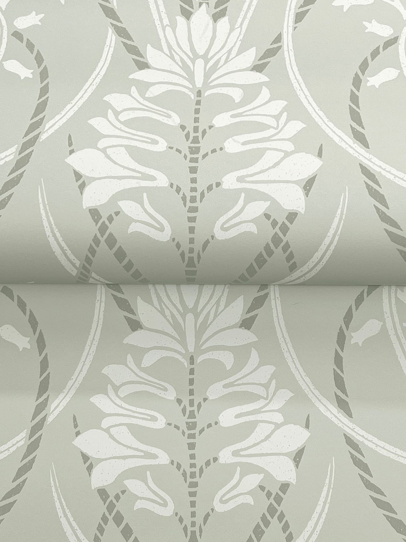 rosalind-sage-iris-damask-wallpaper-york-wallcoverings-4198-27822 - York Wallpaper Wallpaper