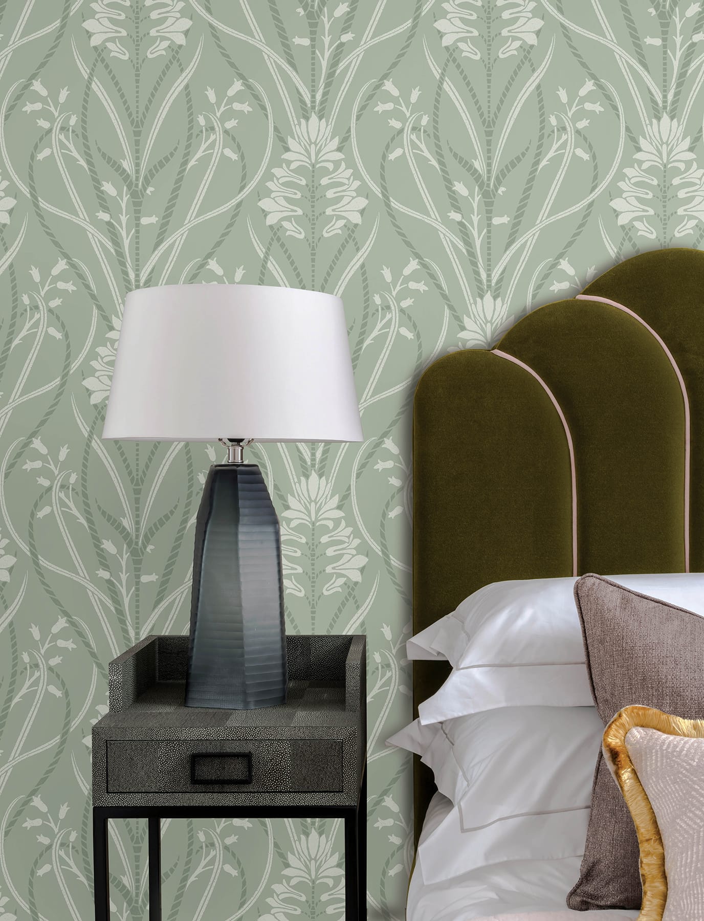 rosalind-sage-iris-damask-wallpaper-york-wallcoverings-4198-27822 - York Wallpaper Wallpaper