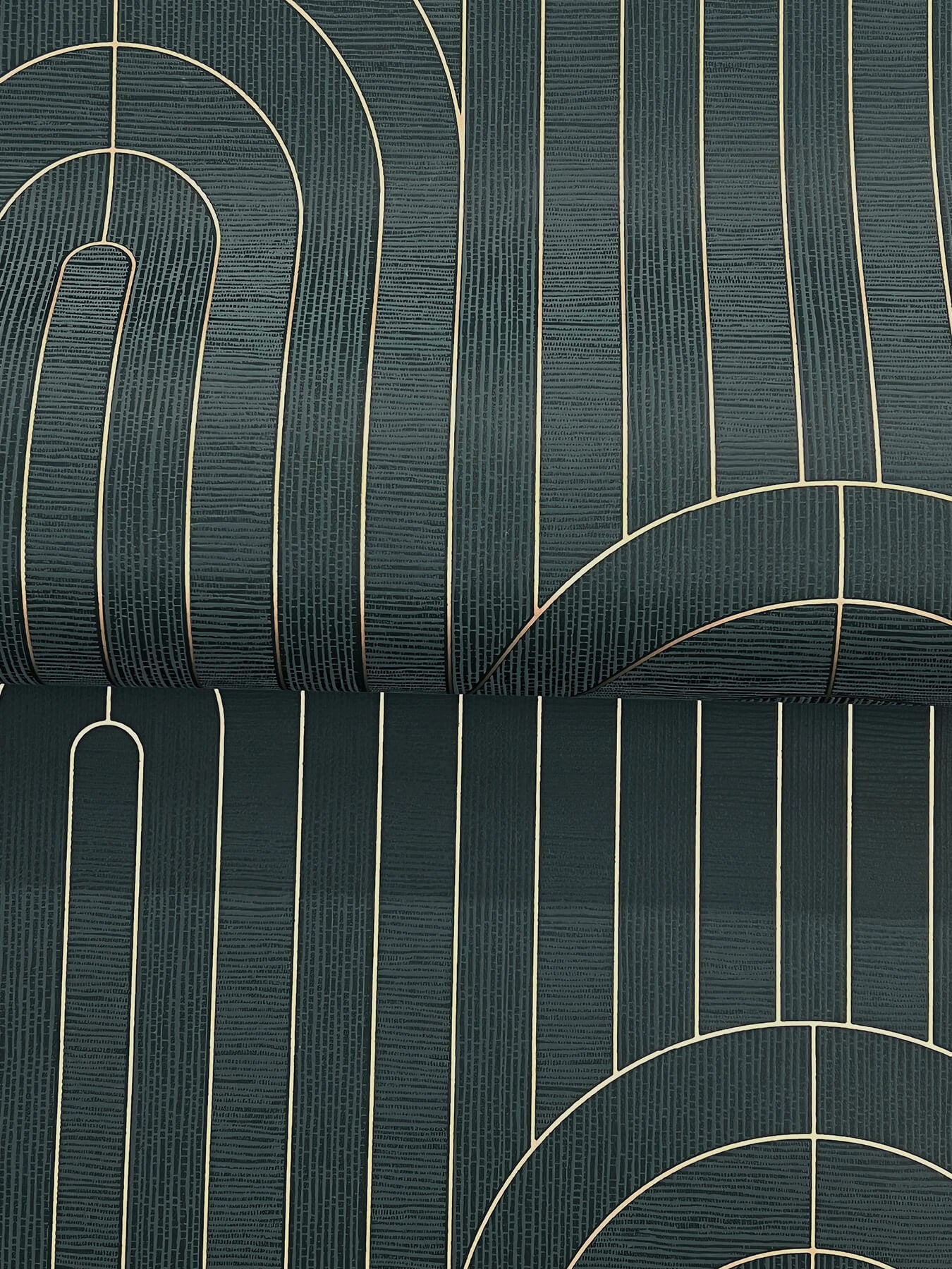 declan-teal-textured-arches-wallpaper-york-wallcoverings-4198-27824 - York Wallcoverings Wallpaper