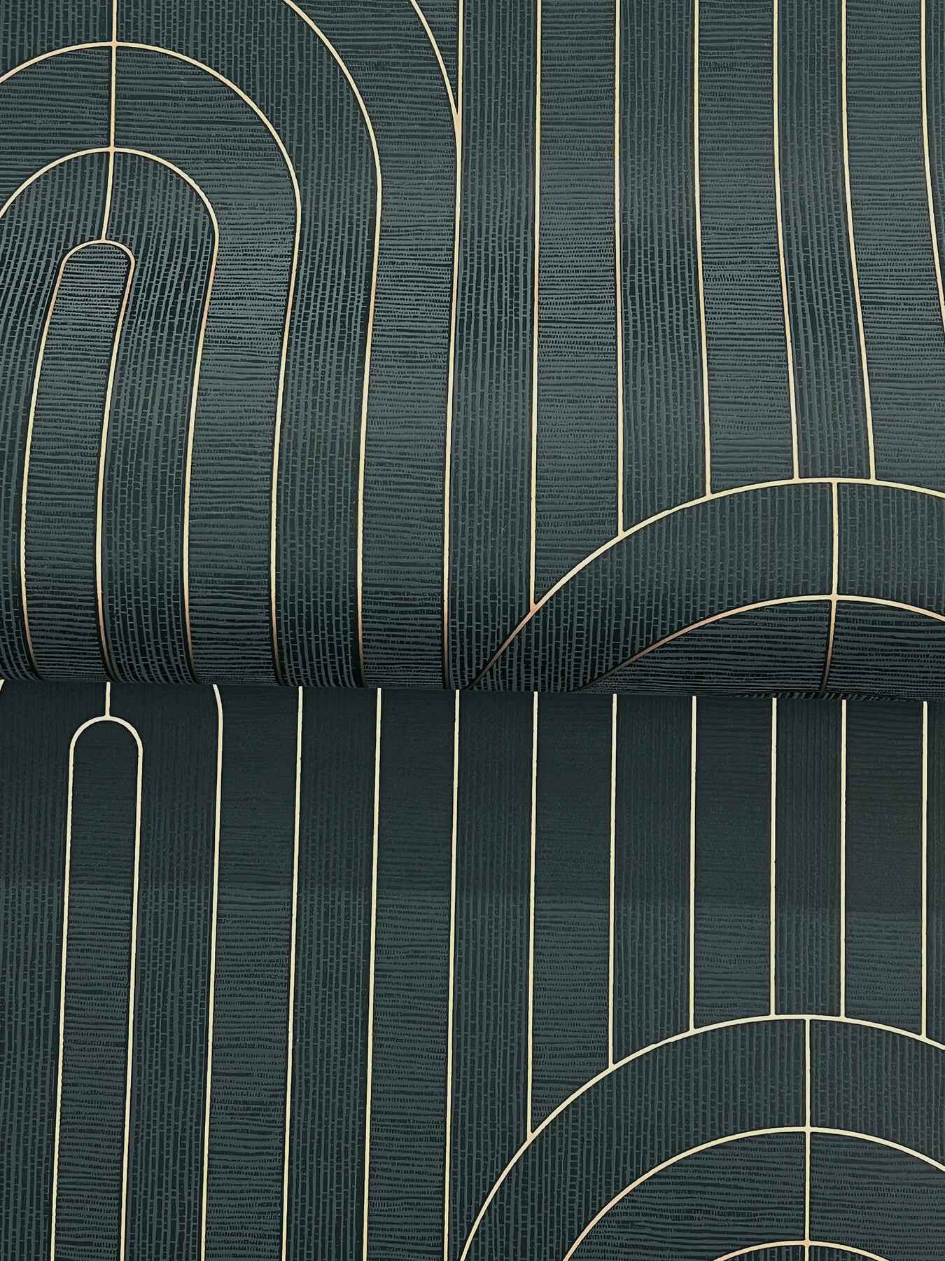 Declan Teal Textured Arches Wallpaper - York Wallcoverings - 4198-27824 - York Wallcoverings Wallpaper