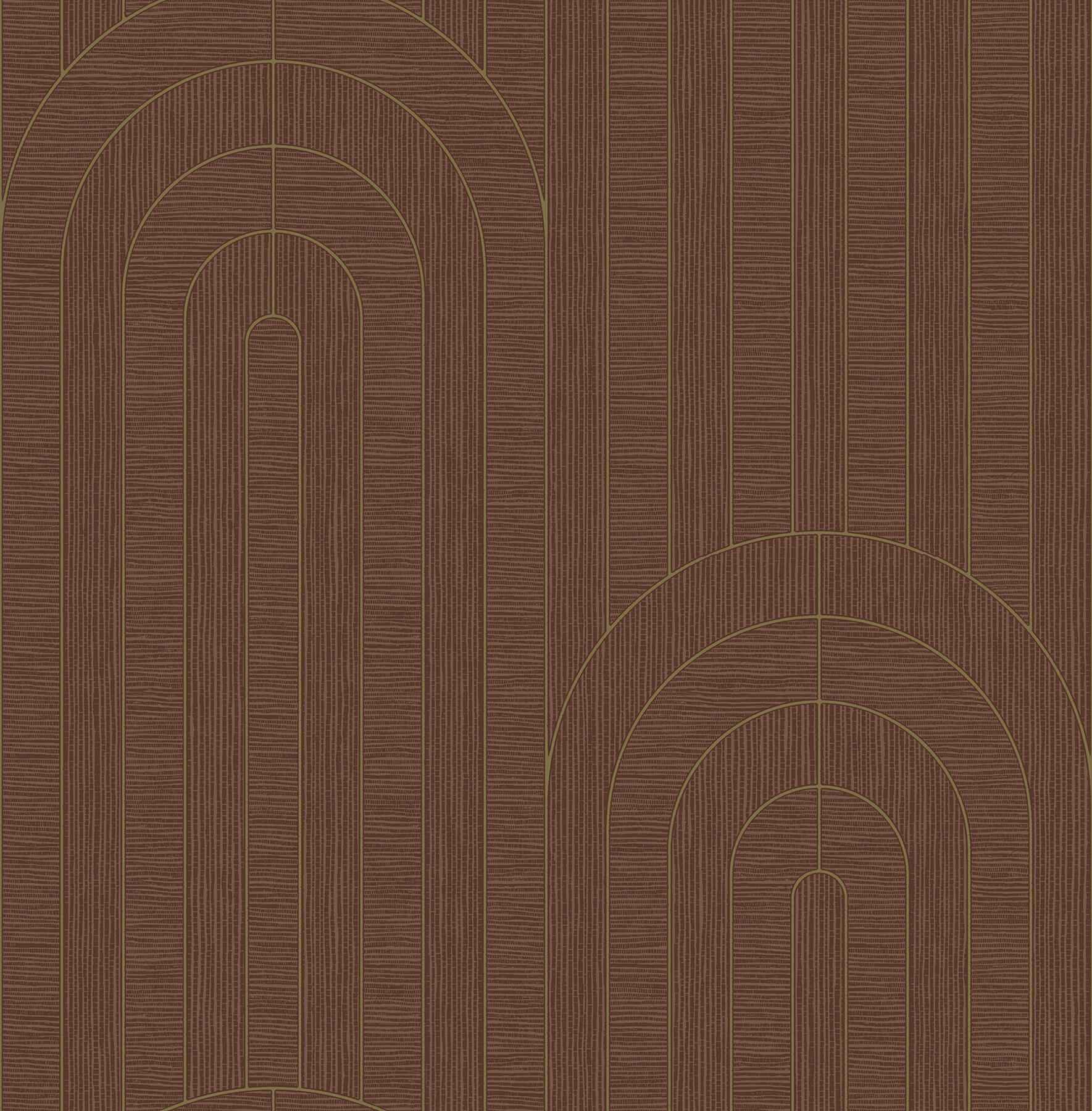 Declan Maroon Textured Arches Wallpaper - York Wallcoverings - 4198-27825 - York Wallcoverings Wallpaper