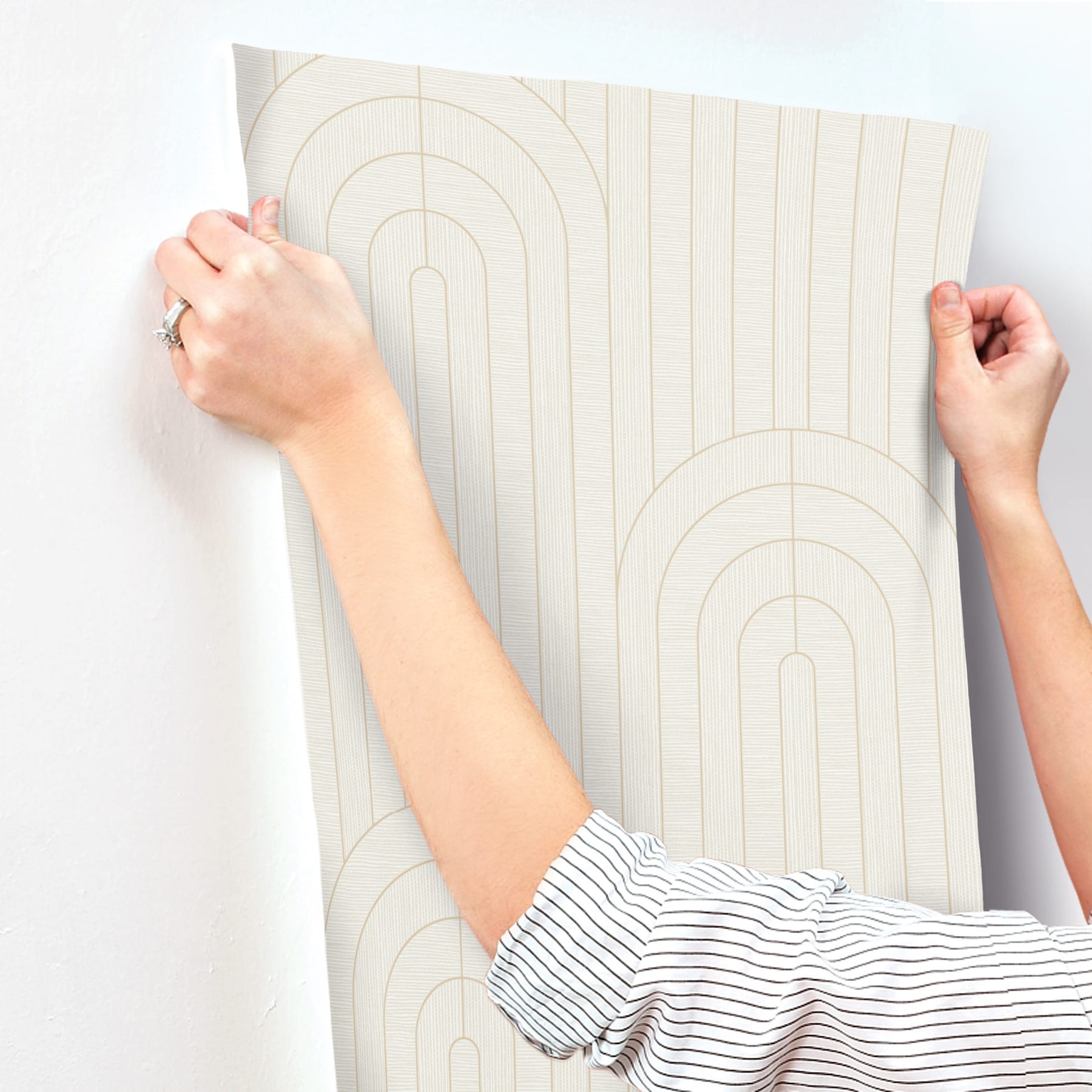 declan-ivory-textured-arches-wallpaper-york-wallcoverings-4198-27827 - York Wallpaper Wallpaper