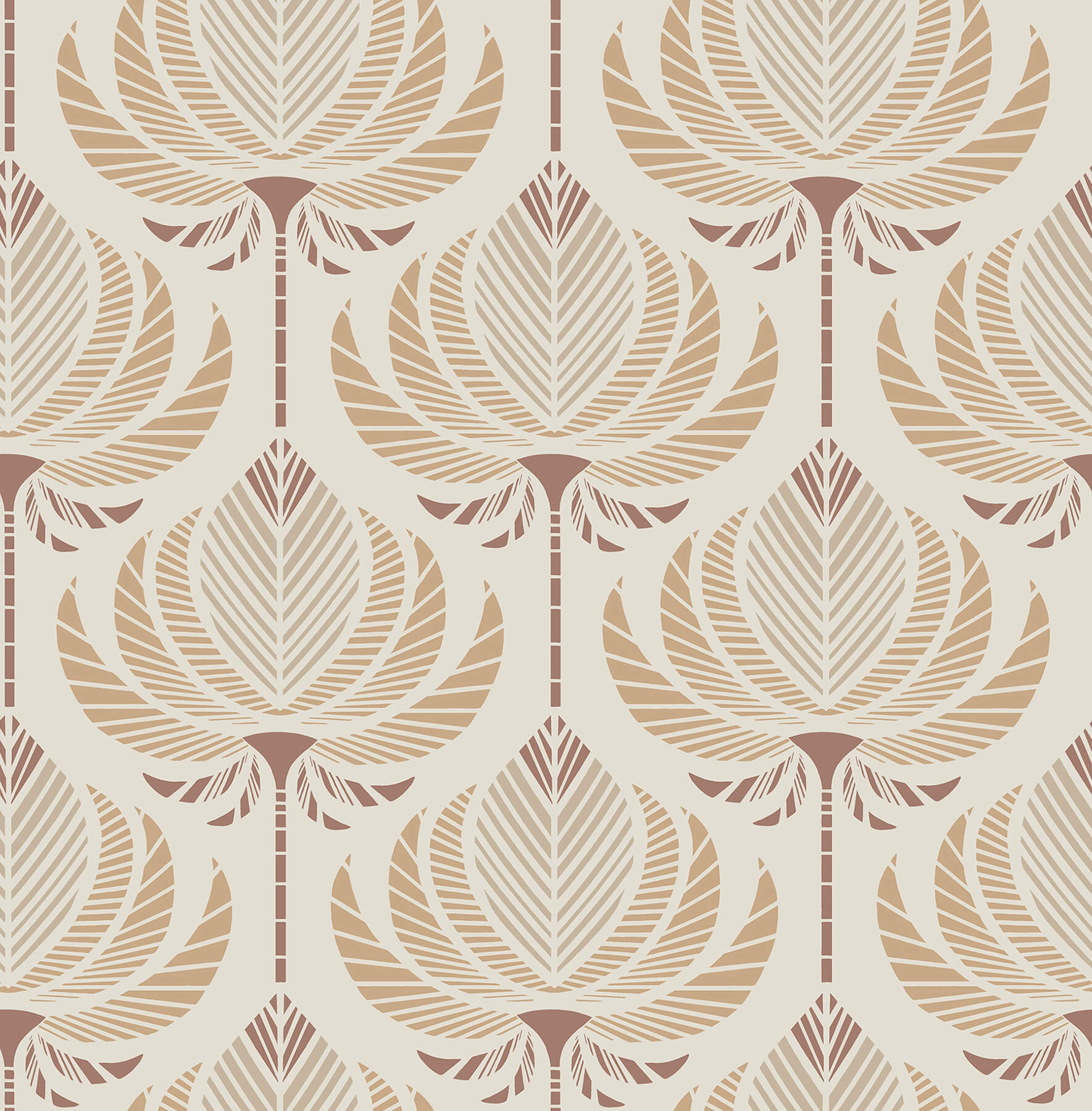 ferrenby-apricot-floral-fan-wallpaper-york-wallcoverings-4198-27829 - York Wallcoverings Wallpaper