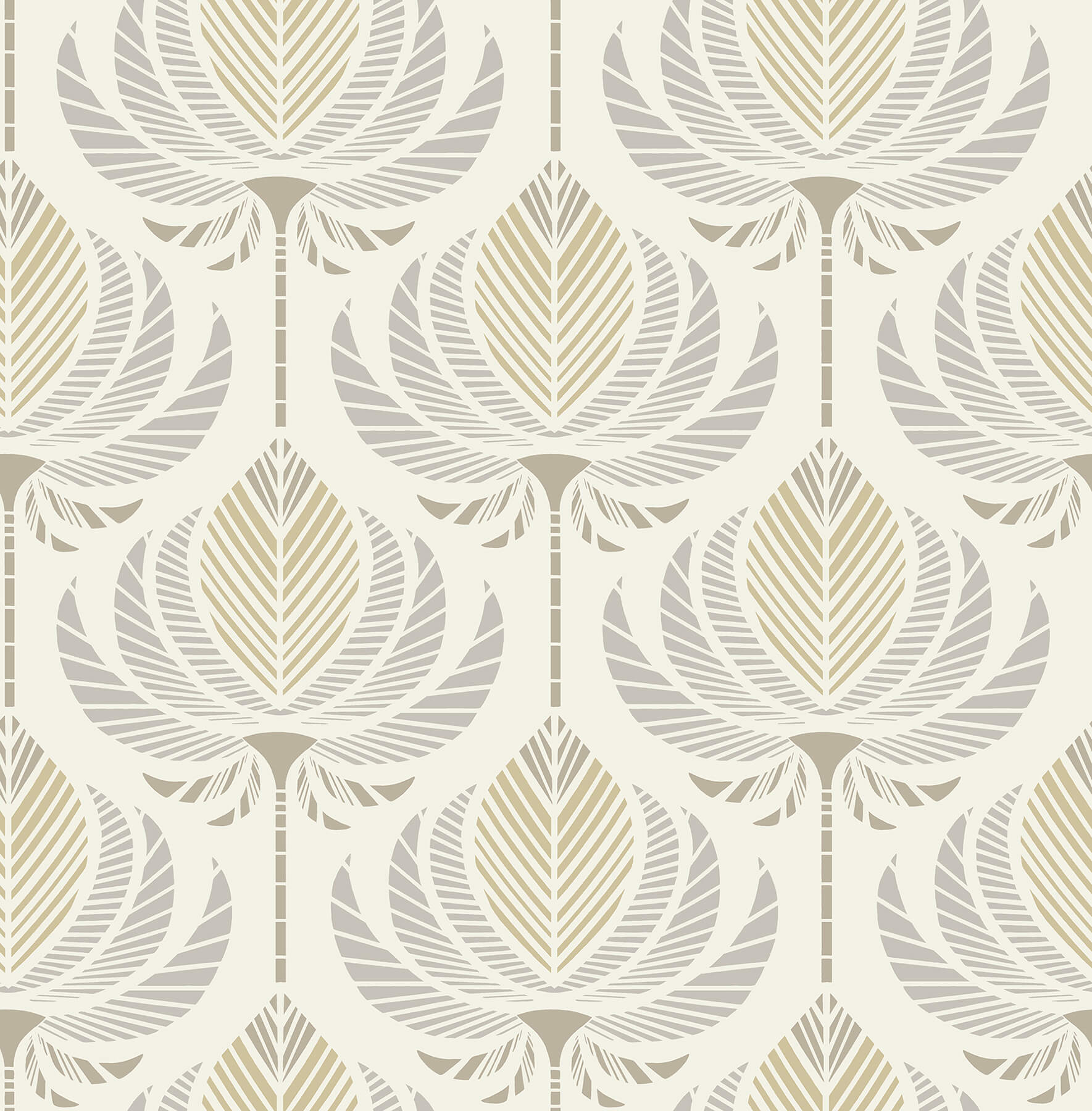 ferrenby-metallic-floral-fan-wallpaper-york-wallcoverings-4198-27832 - York Wallcoverings Wallpaper