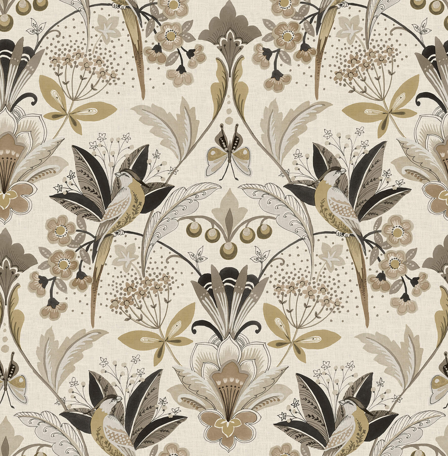 bernadette-black-garden-wilderness-wallpaper-york-wallcoverings-4198-27834 - York Wallcoverings Wallpaper
