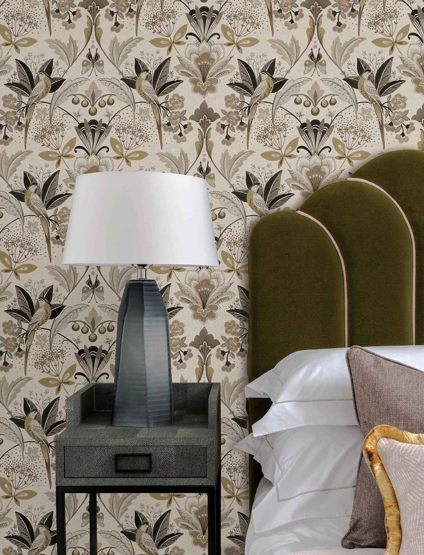 Bernadette Black Garden Wilderness Wallpaper - York Wallcoverings - 4198-27834 - York Wallcoverings Wallpaper