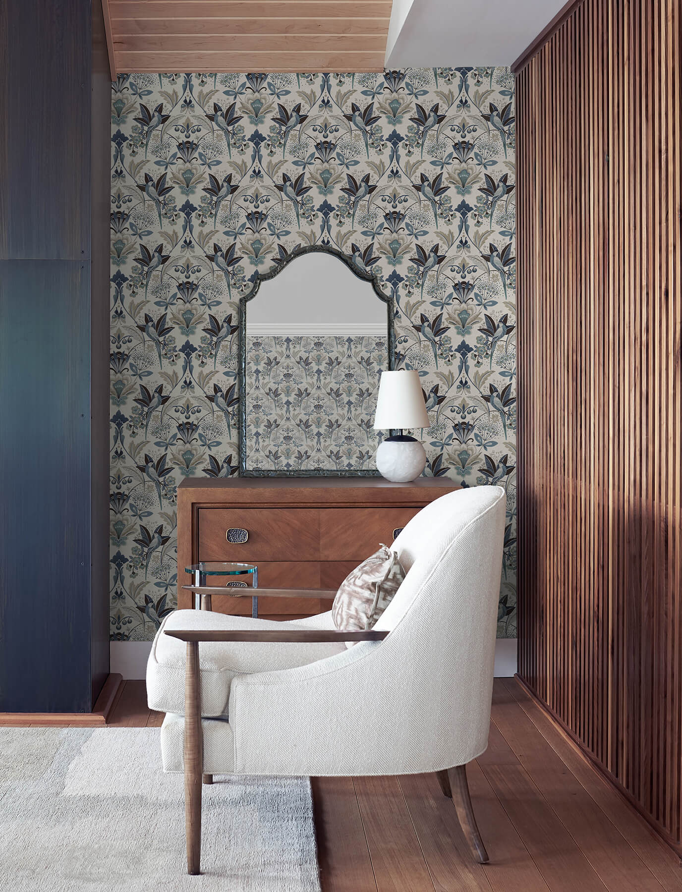 bernadette-blue-garden-wilderness-wallpaper-york-wallcoverings-4198-27835 - York Wallcoverings Wallpaper