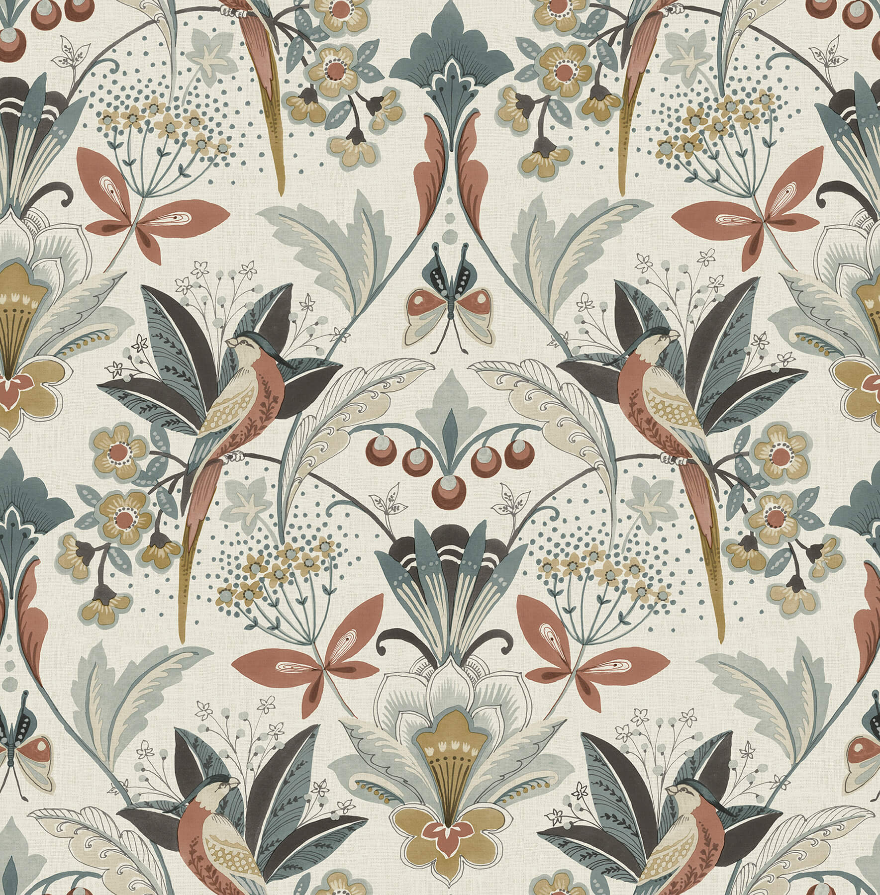 bernadette-rose-garden-wilderness-wallpaper-york-wallcoverings-4198-27837 - York Wallcoverings Wallpaper