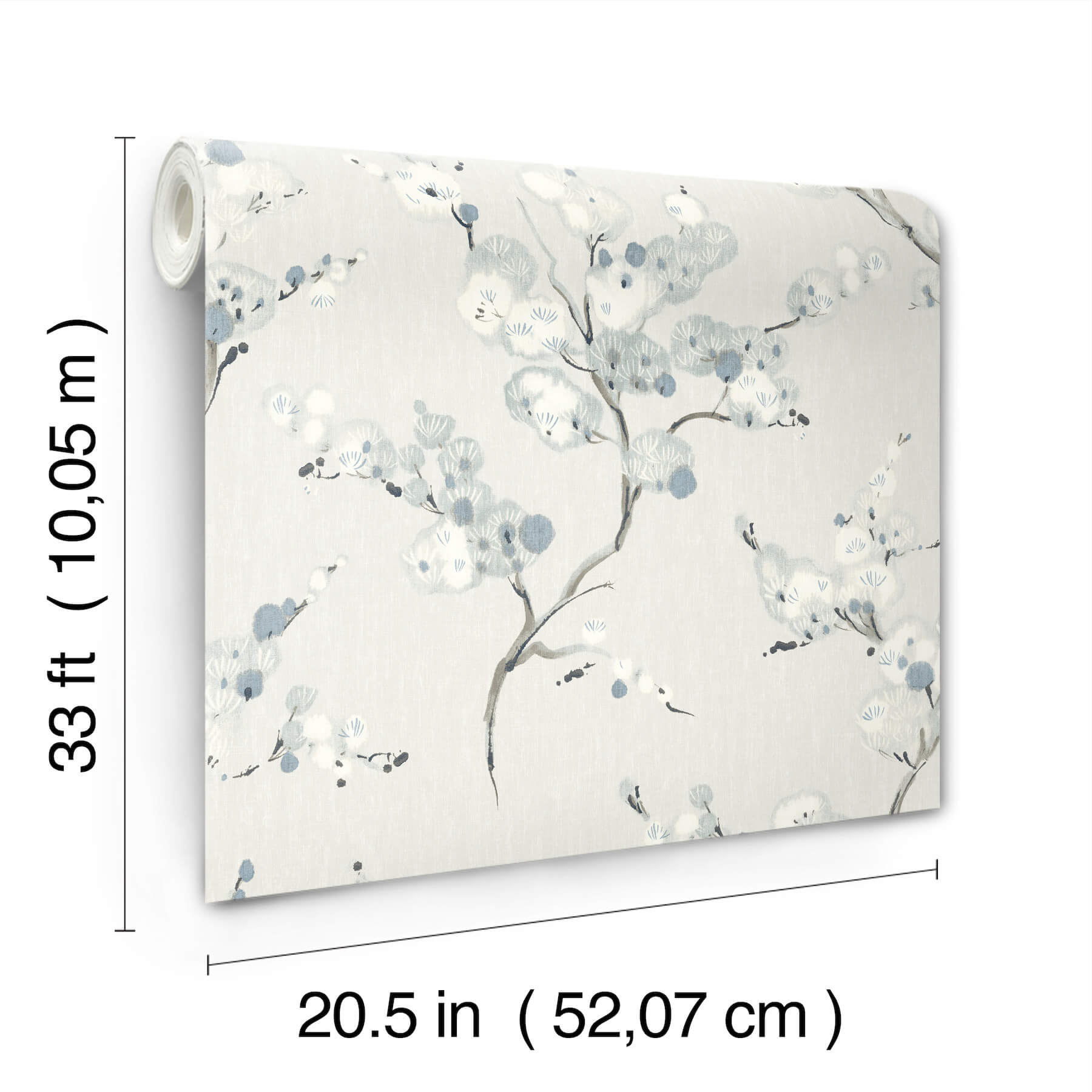 bliss-sky-blue-blossom-wallpaper-york-wallcoverings-4198-27844 - York Wallcoverings Wallpaper