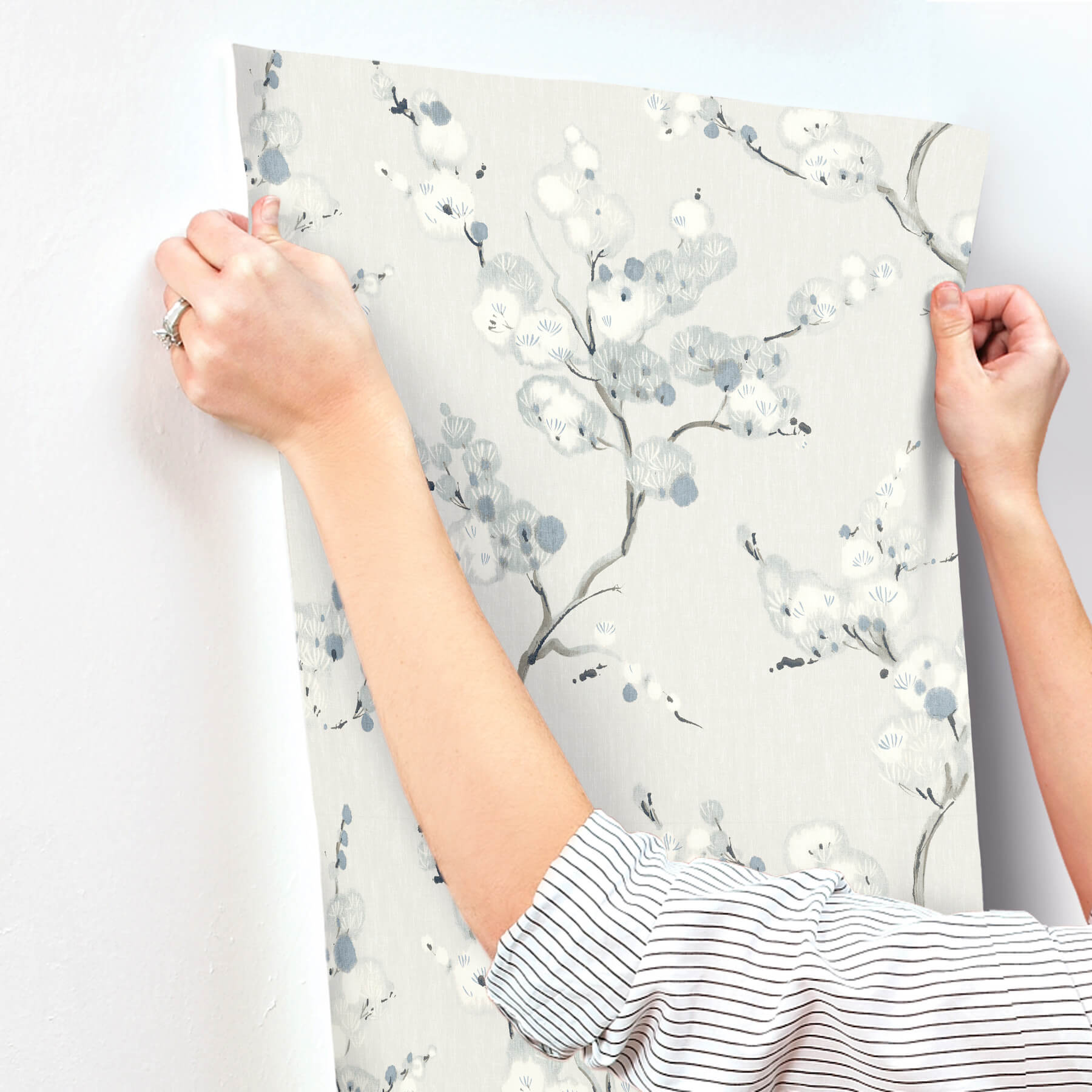 bliss-sky-blue-blossom-wallpaper-york-wallcoverings-4198-27844 - York Wallcoverings Wallpaper