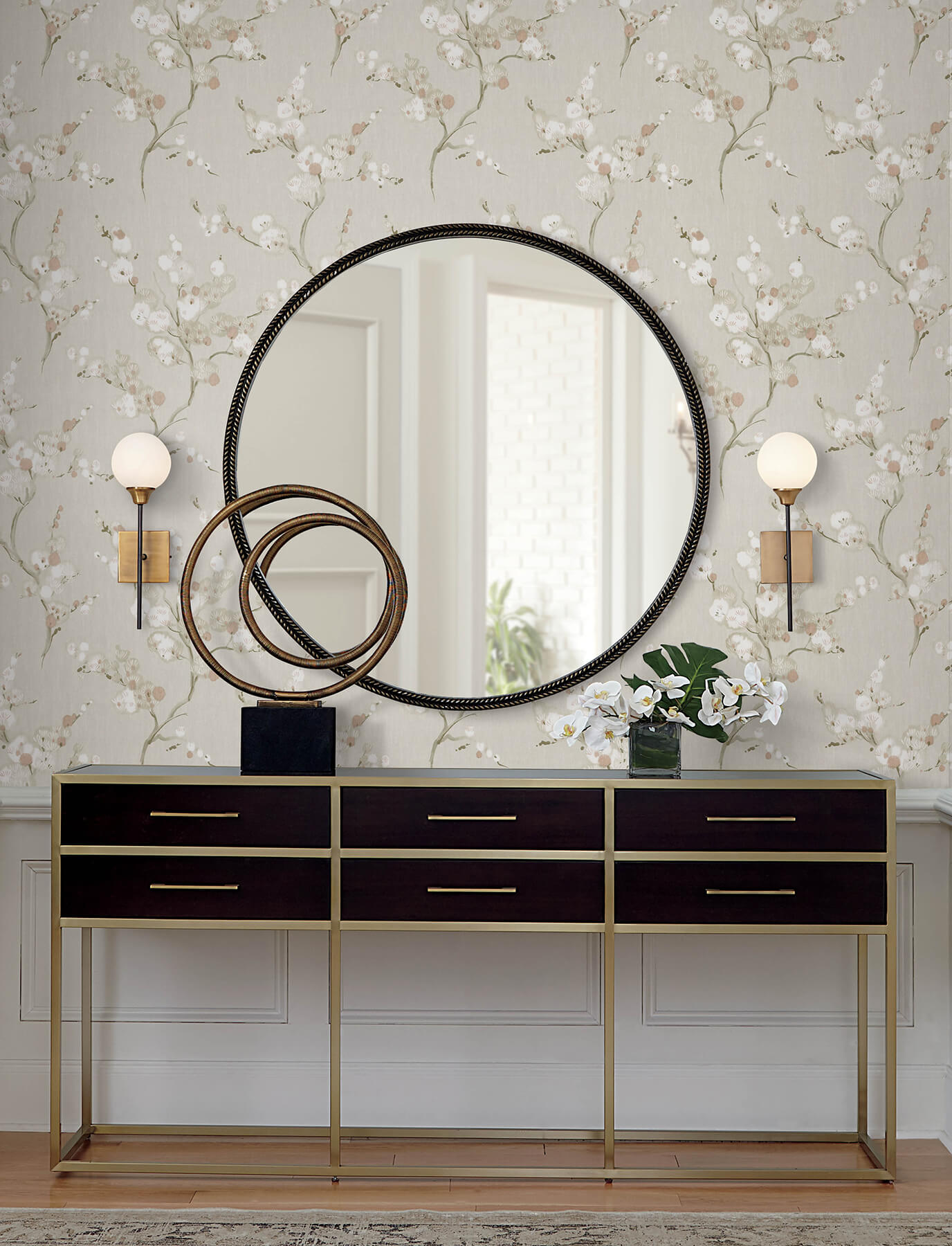 bliss-rose-blossom-wallpaper-york-wallcoverings-4198-27845 - York Wallcoverings Wallpaper