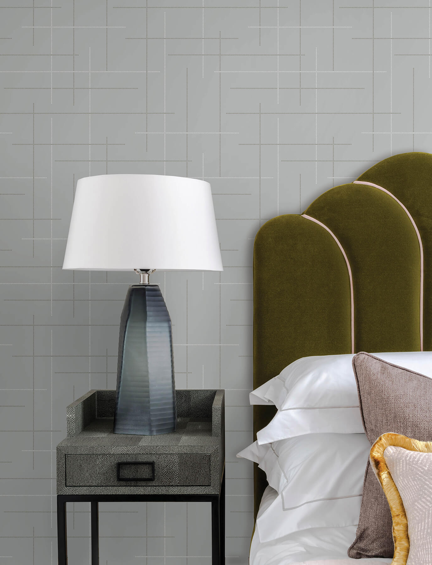 wylie-light-blue-dotted-gridlines-wallpaper-york-wallcoverings-4198-83476 - York Wallcoverings Wallpaper
