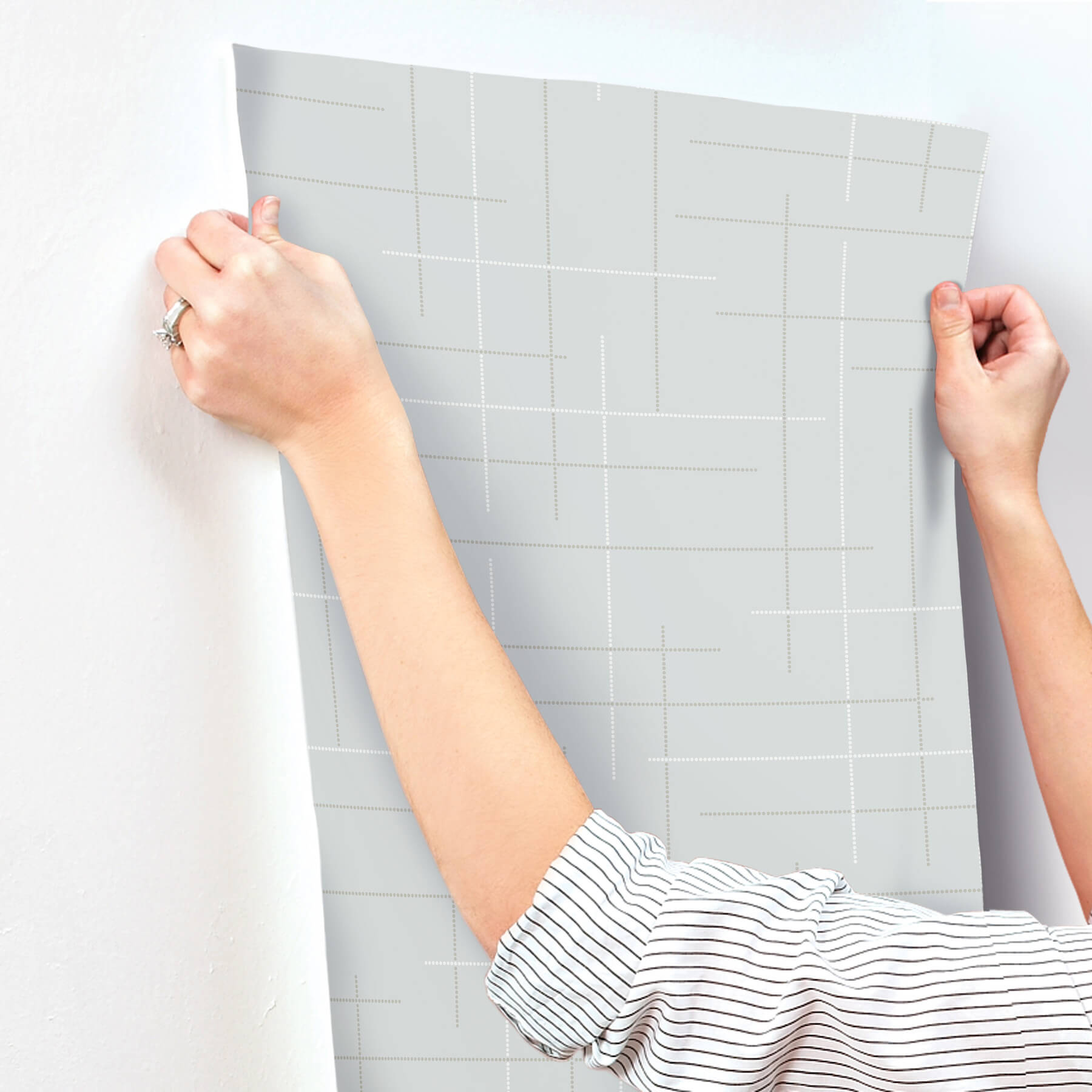 wylie-light-blue-dotted-gridlines-wallpaper-york-wallcoverings-4198-83476 - York Wallcoverings Wallpaper