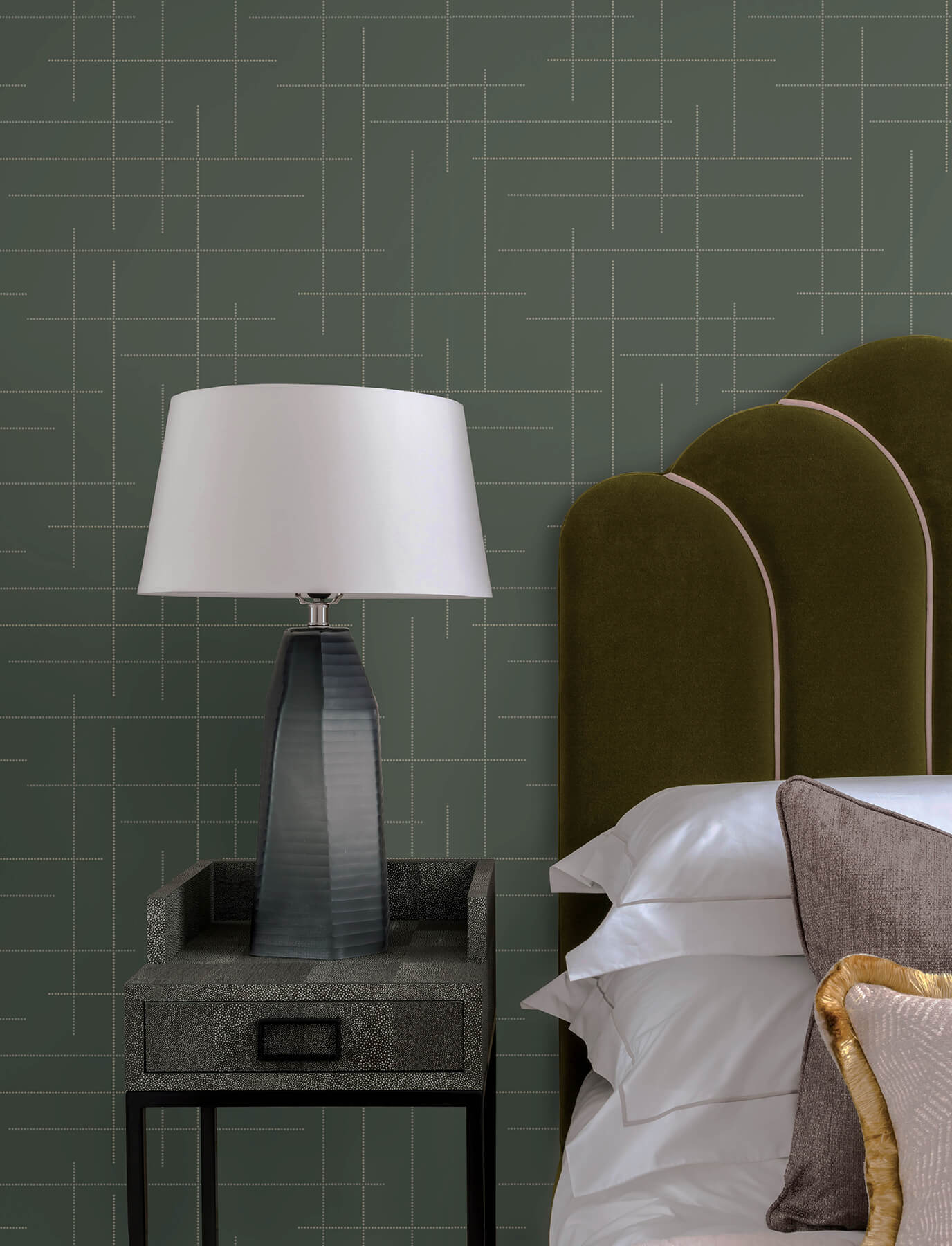 wylie-moss-dotted-gridlines-wallpaper-york-wallcoverings-4198-83477 - York Wallcoverings Wallpaper