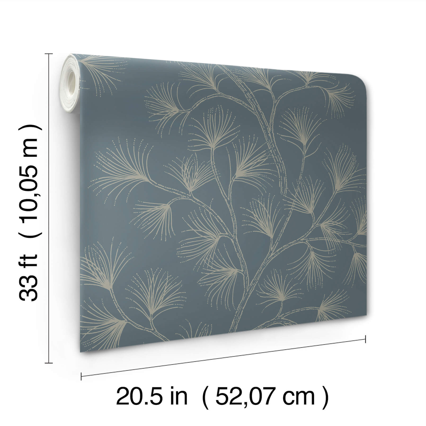 kismine-slate-botanical-trail-wallpaper-york-wallcoverings-4198-83479 - York Wallcoverings Wallpaper