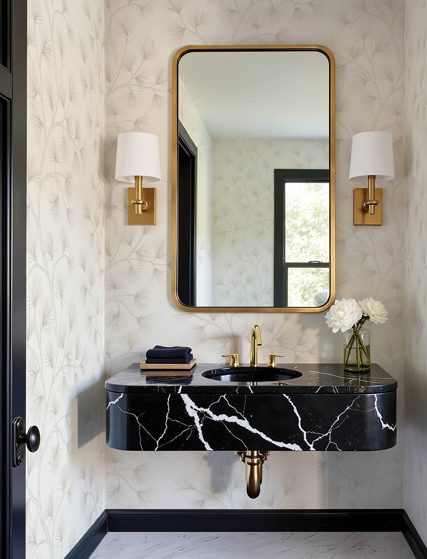 kismine-beige-botanical-trail-wallpaper-york-wallcoverings-4198-83480 - York Wallcoverings Wallpaper