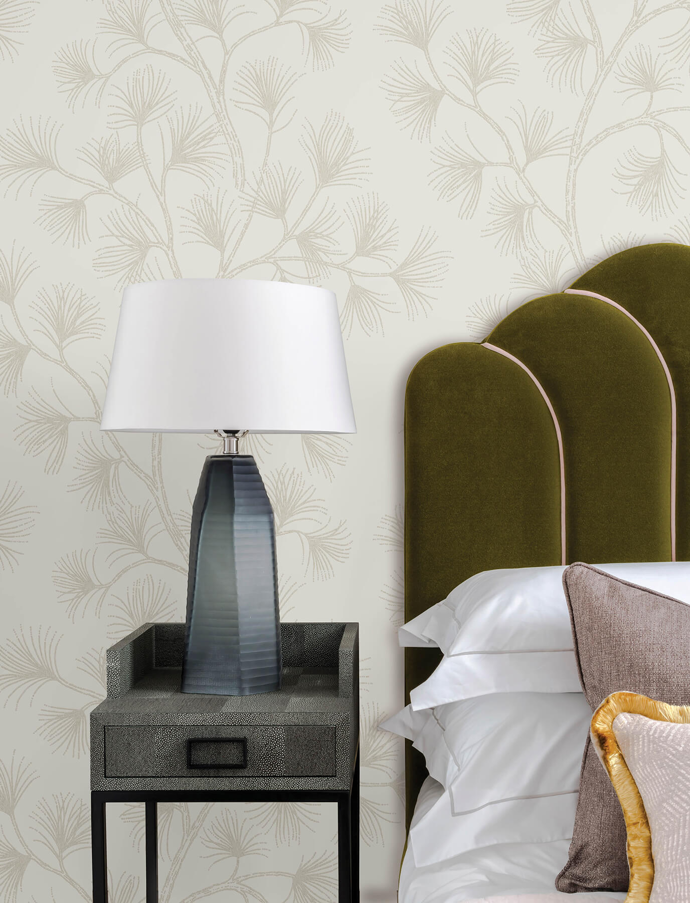 kismine-beige-botanical-trail-wallpaper-york-wallcoverings-4198-83480 - York Wallcoverings Wallpaper