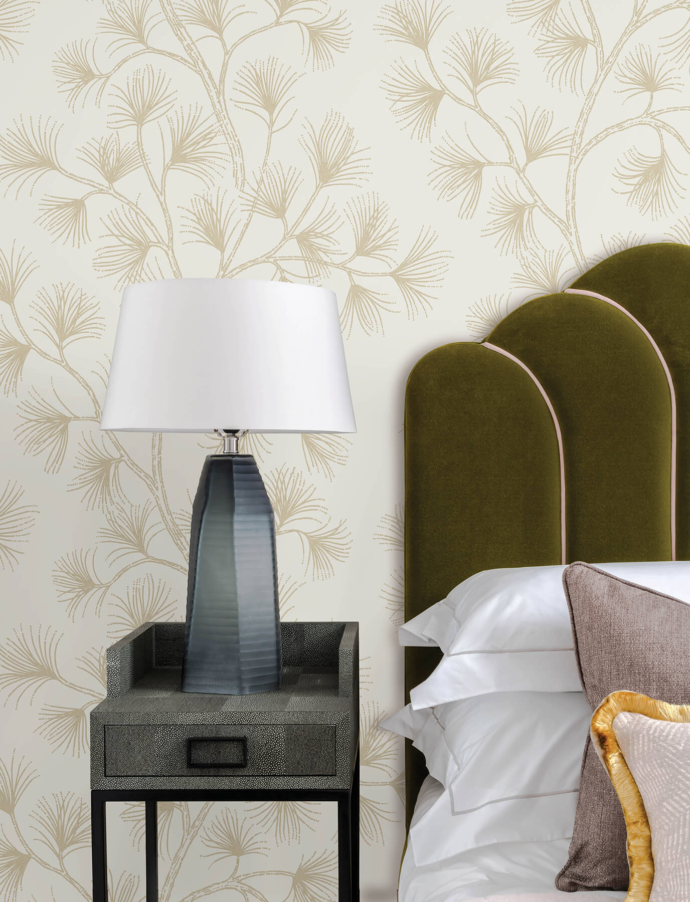 kismine-gold-botanical-trail-wallpaper-york-wallcoverings-4198-83482 - York Wallcoverings Wallpaper