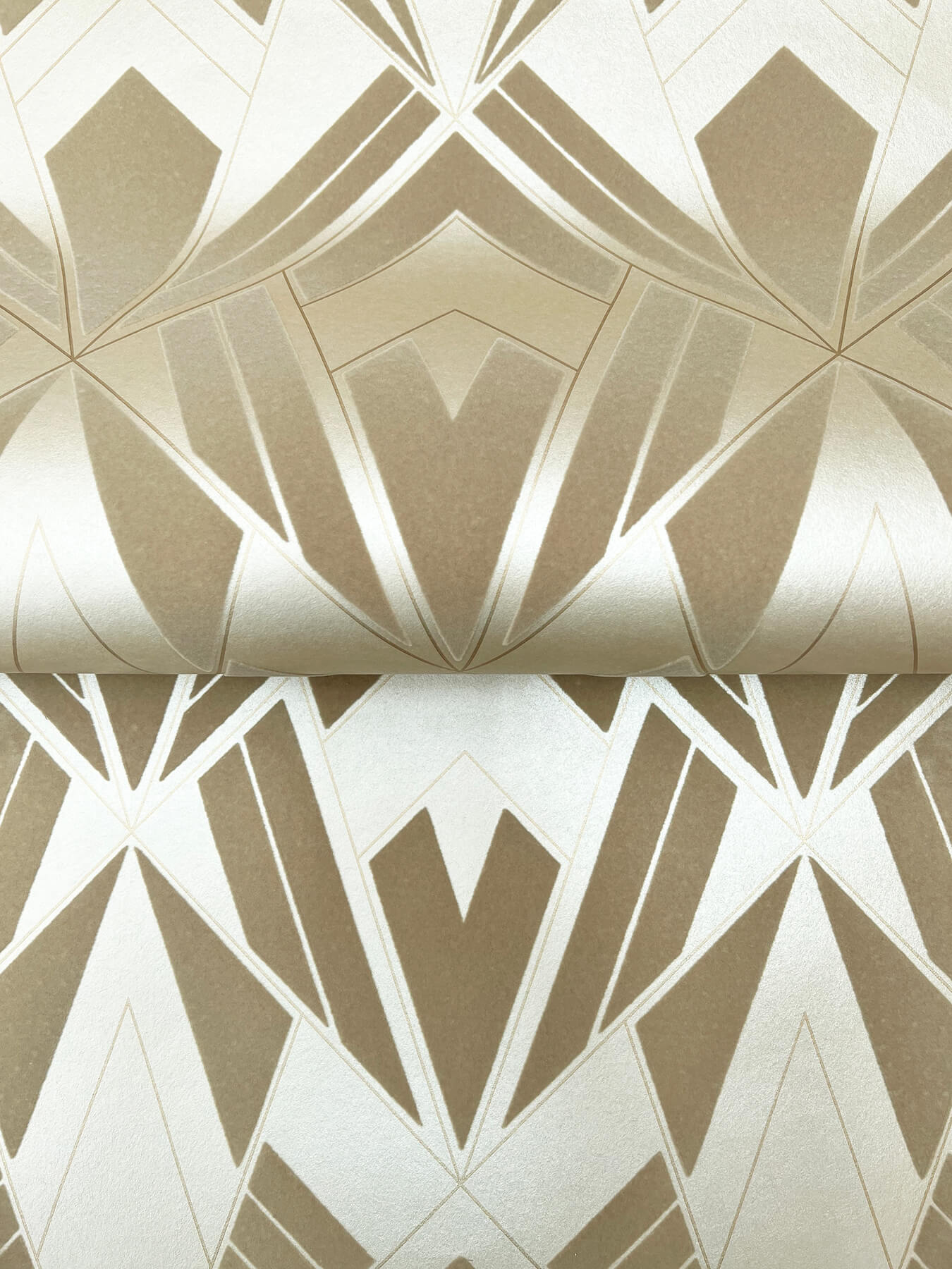 allenby-khaki-flocked-wallpaper-york-wallcoverings-4198-87400 - York Wallcoverings Wallpaper