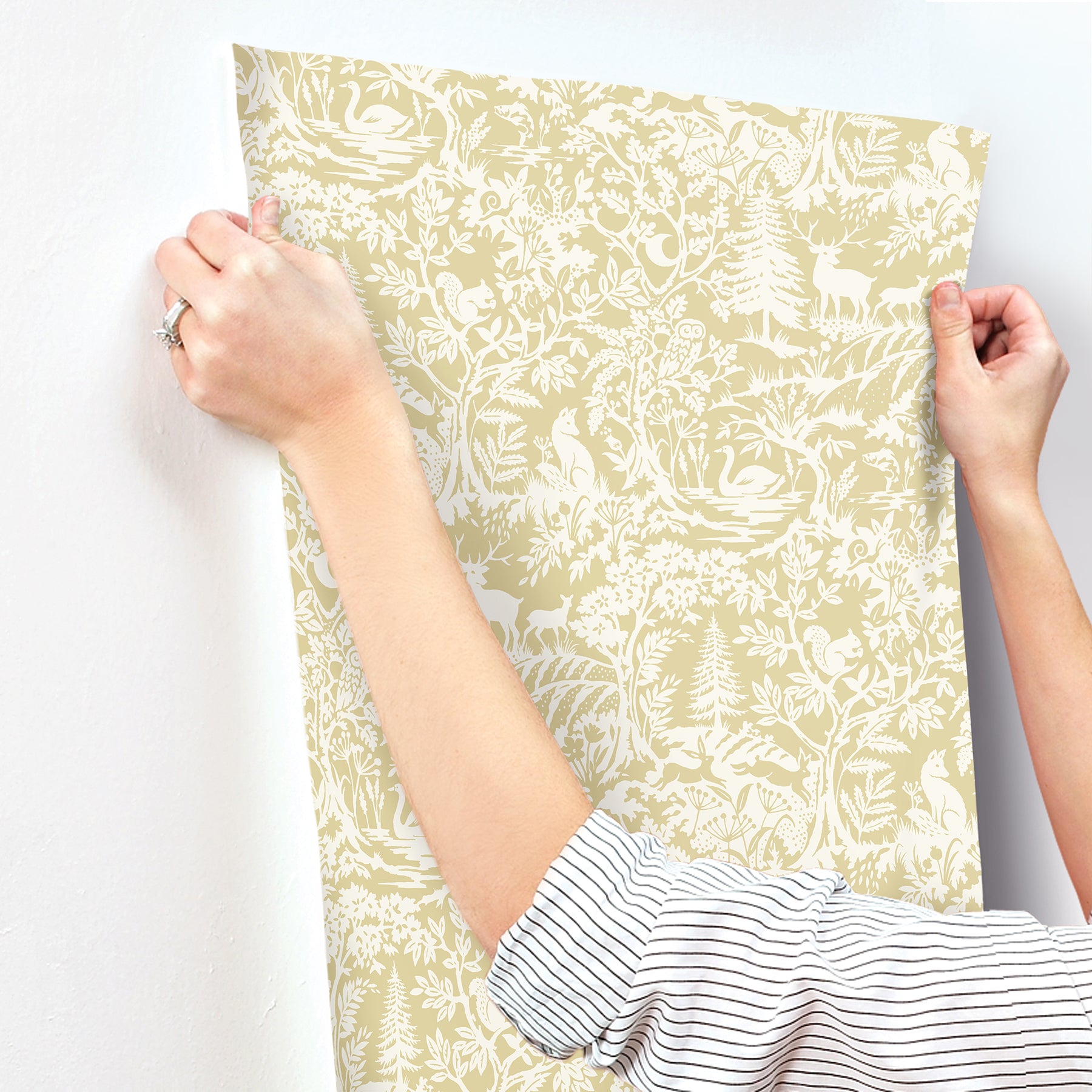alrick-mustard-forest-venture-wallpaper-york-wallcoverings-3125-72322 - York Wallcoverings Wallpaper