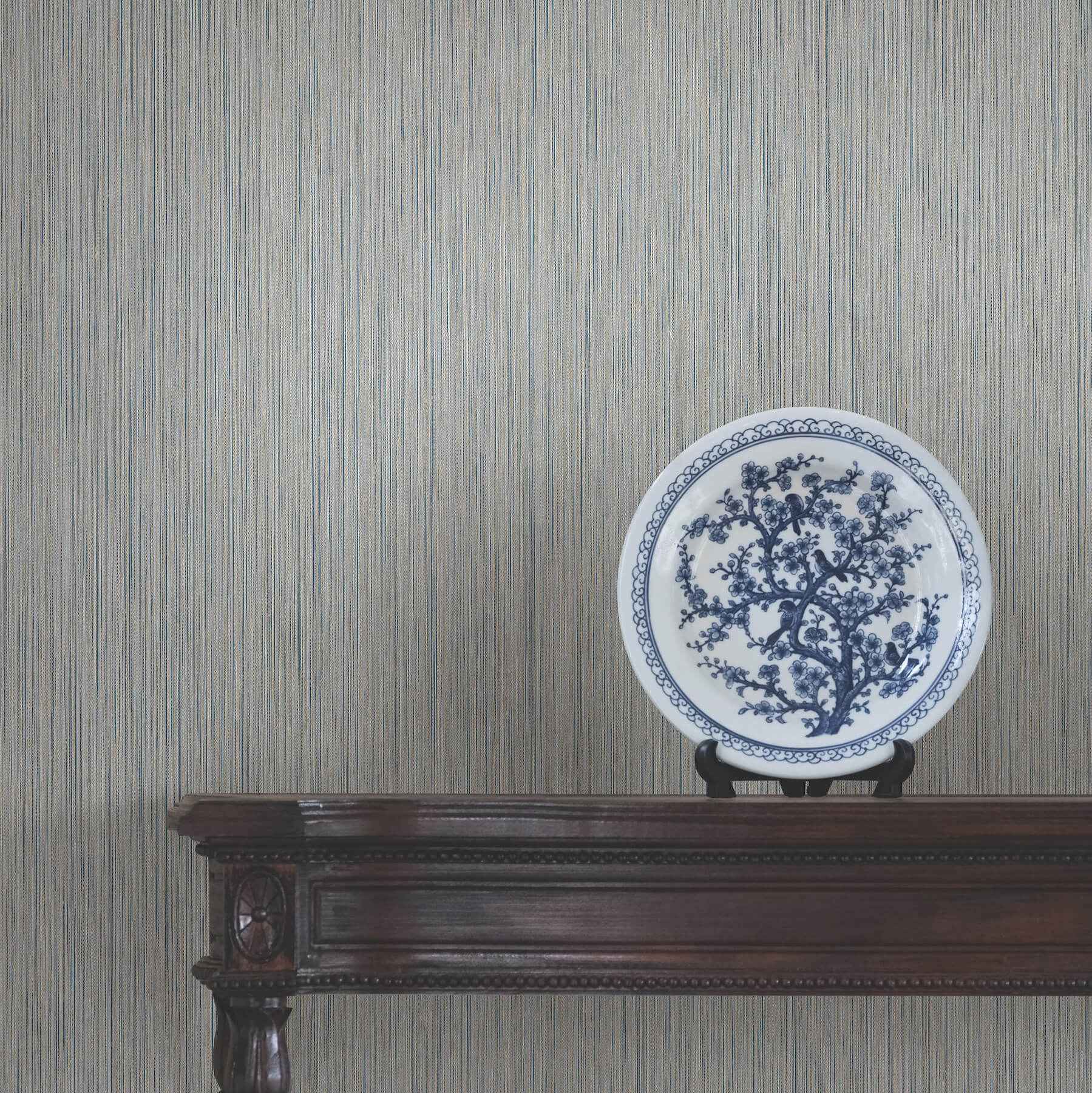 Atticus Navy String Wallpaper - York Wallcoverings - 4211-83501 - York Wallcoverings Wallpaper