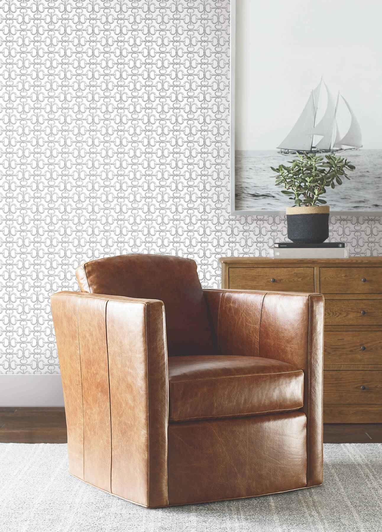 Polo White Horse Bits Wallpaper - York Wallcoverings - 4211-83507 - York Wallcoverings Wallpaper