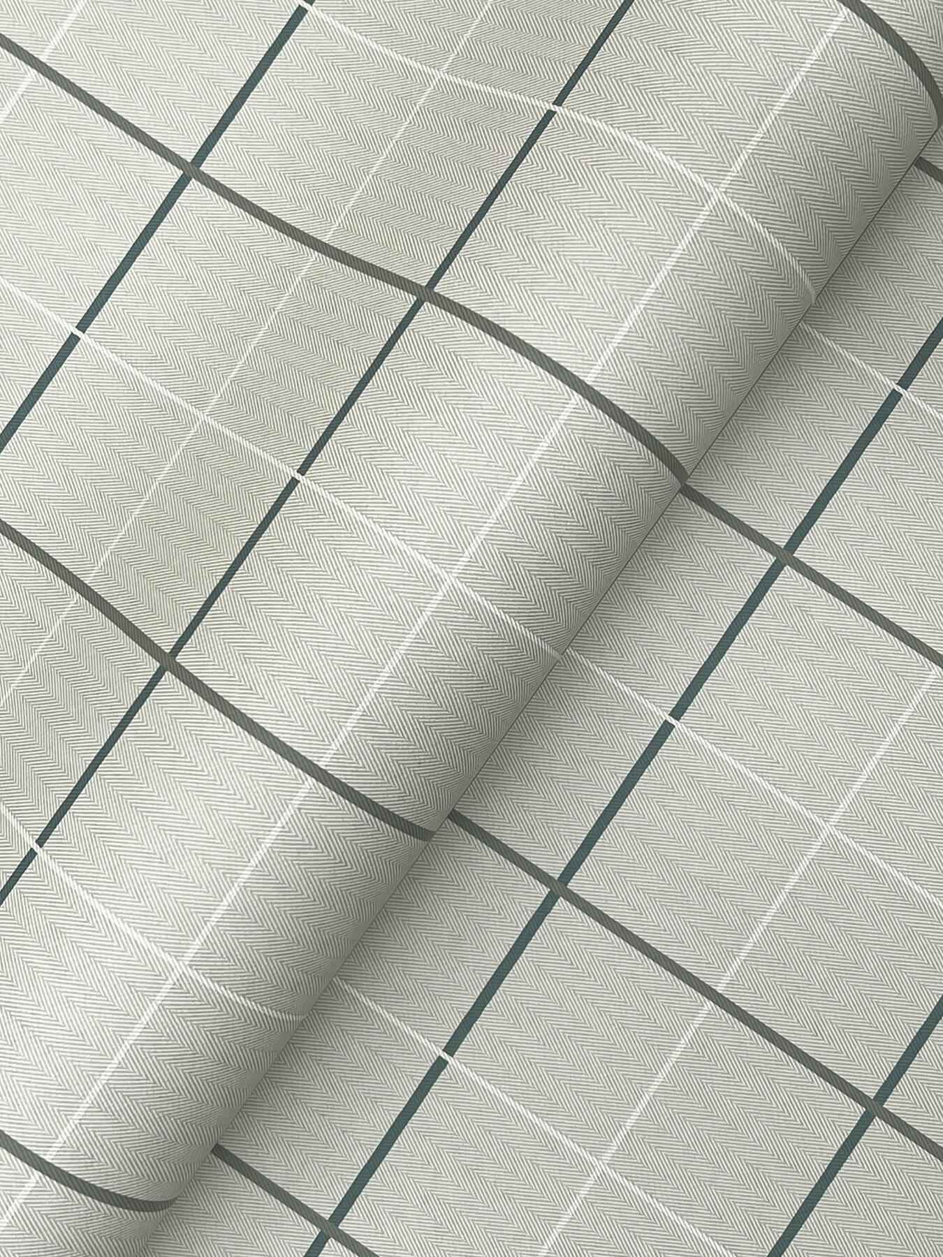 Tattersall Grey Plaid Wallpaper - York Wallcoverings - 4211-83515 - York Wallcoverings Wallpaper