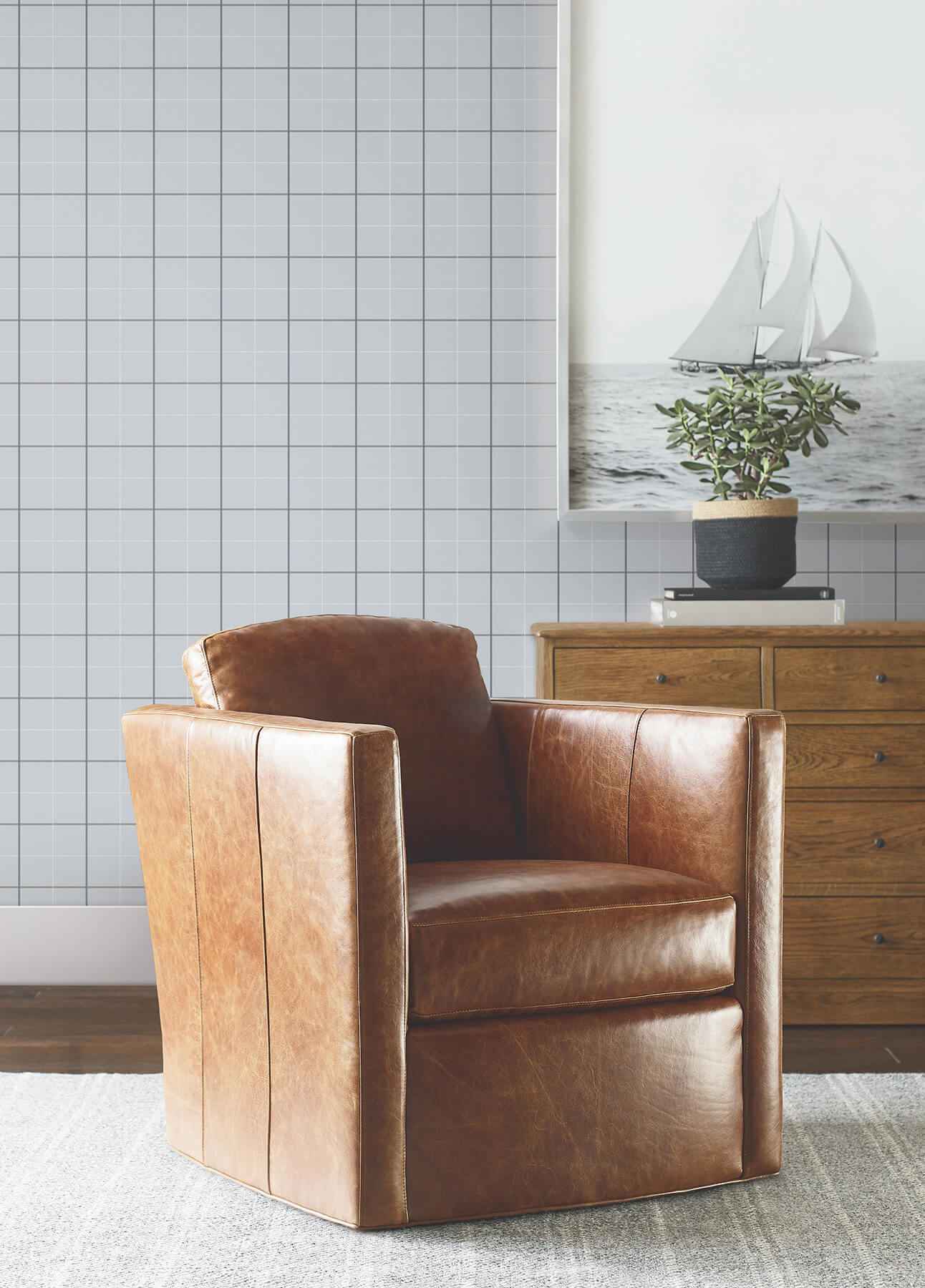 Tattersall Blue Plaid Wallpaper - York Wallcoverings - 4211-83516 - York Wallcoverings Wallpaper