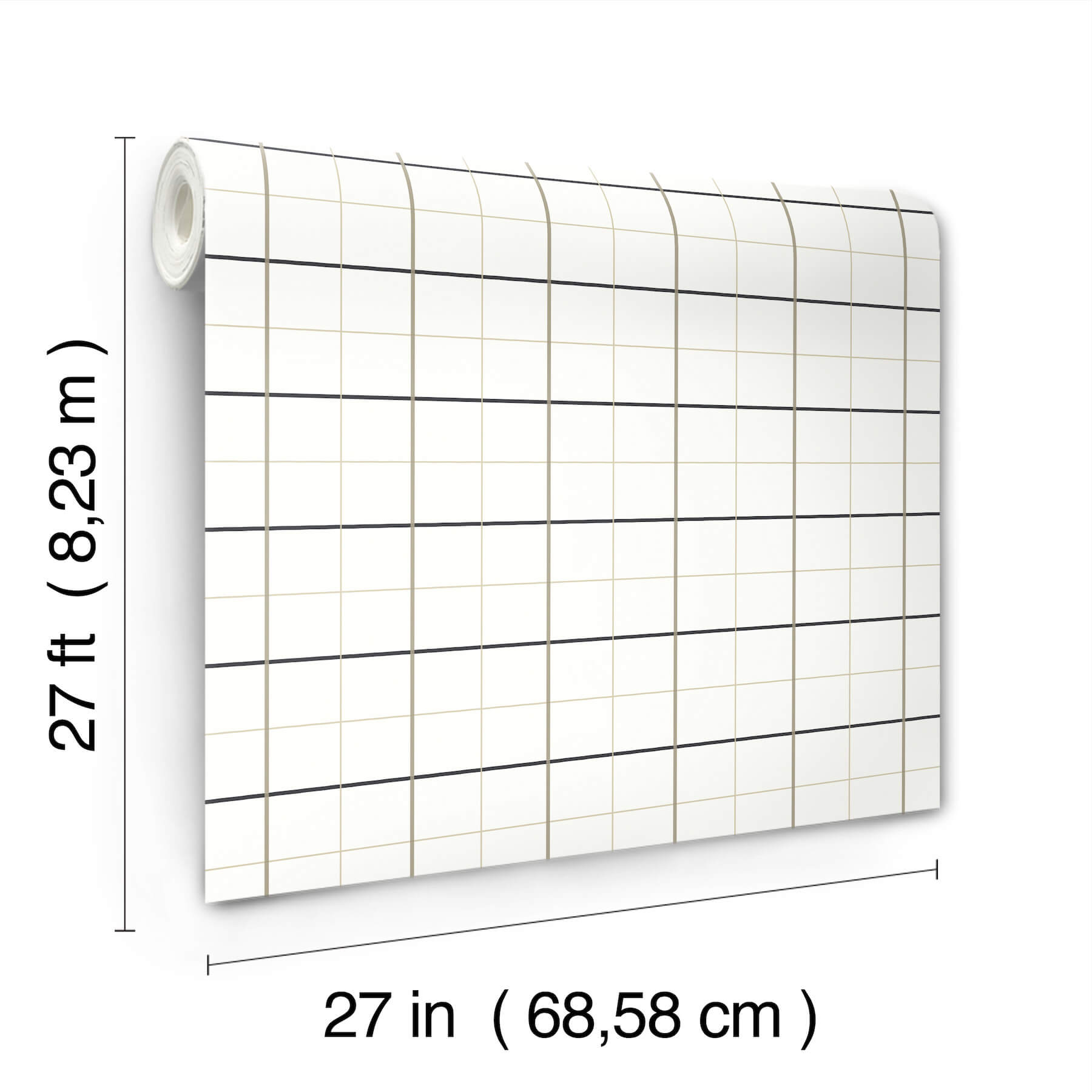 tattersall-white-plaid-wallpaper-york-wallcoverings-4211-83519 - York Wallcoverings Wallpaper