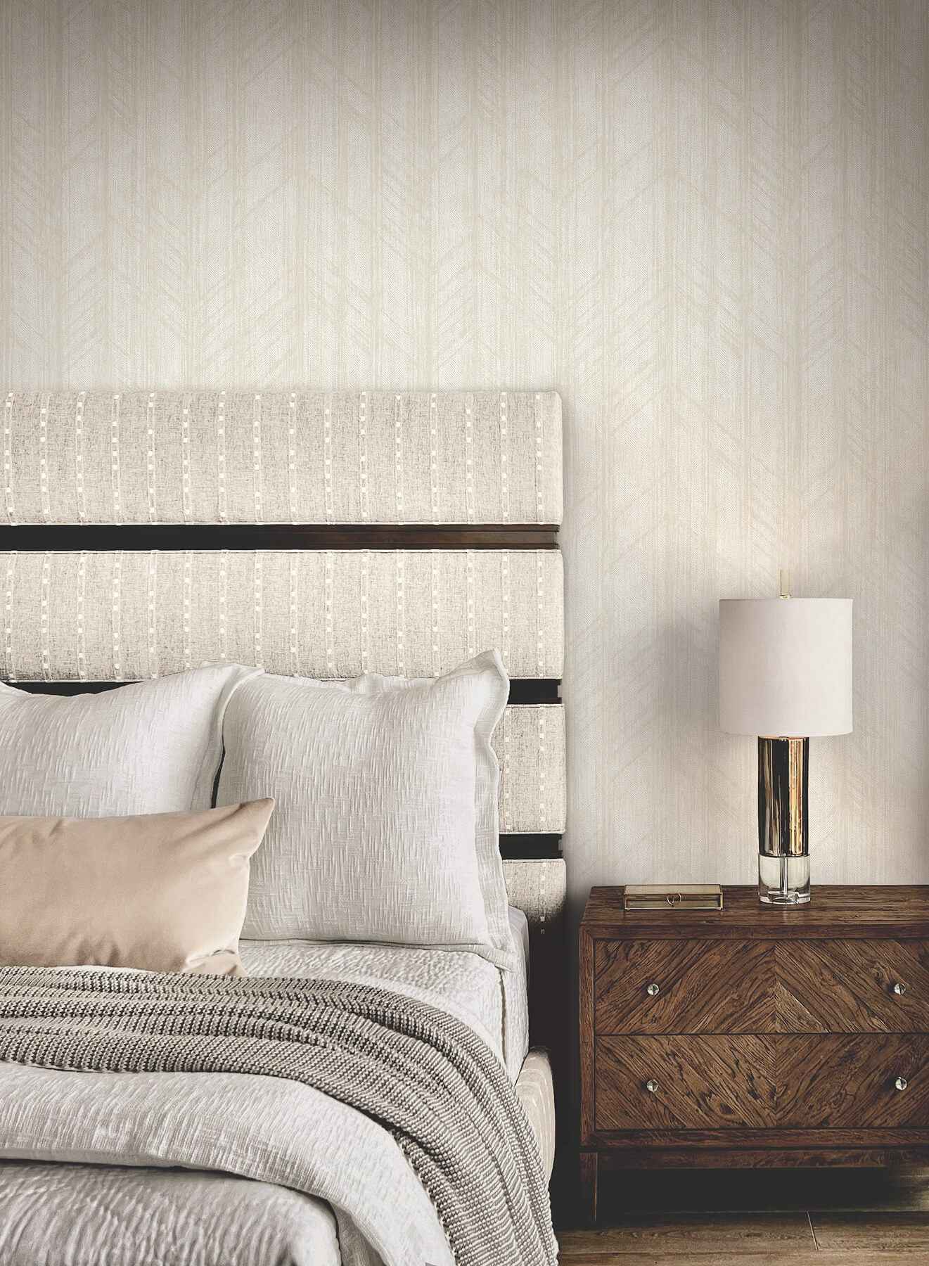 Winthrop Beige Geometric Wallpaper - York Wallcoverings - 4211-83522 - York Wallcoverings Wallpaper