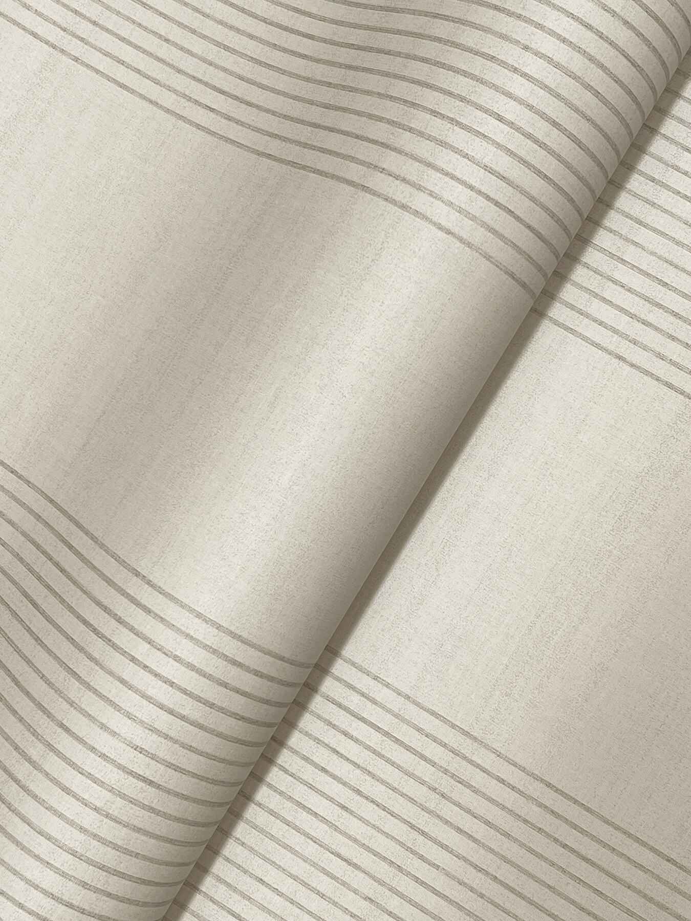 Archer Stripe Taupe Faux Linen Wallpaper - York Wallcoverings - 4211-83525 - York Wallcoverings Wallpaper