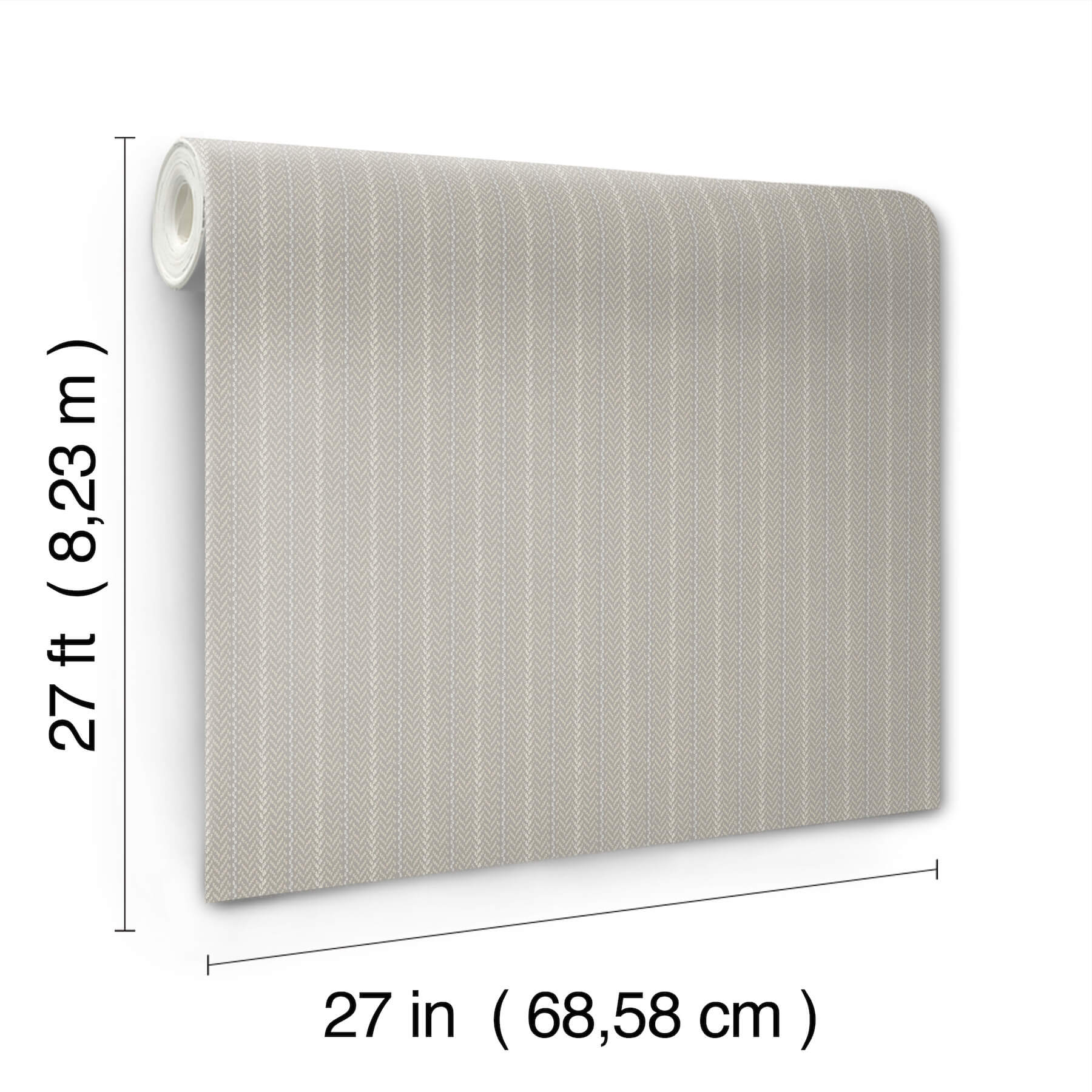 elkan-stripe-grey-herringbone-wallpaper-york-wallcoverings-4211-83536 - York Wallcoverings Wallpaper