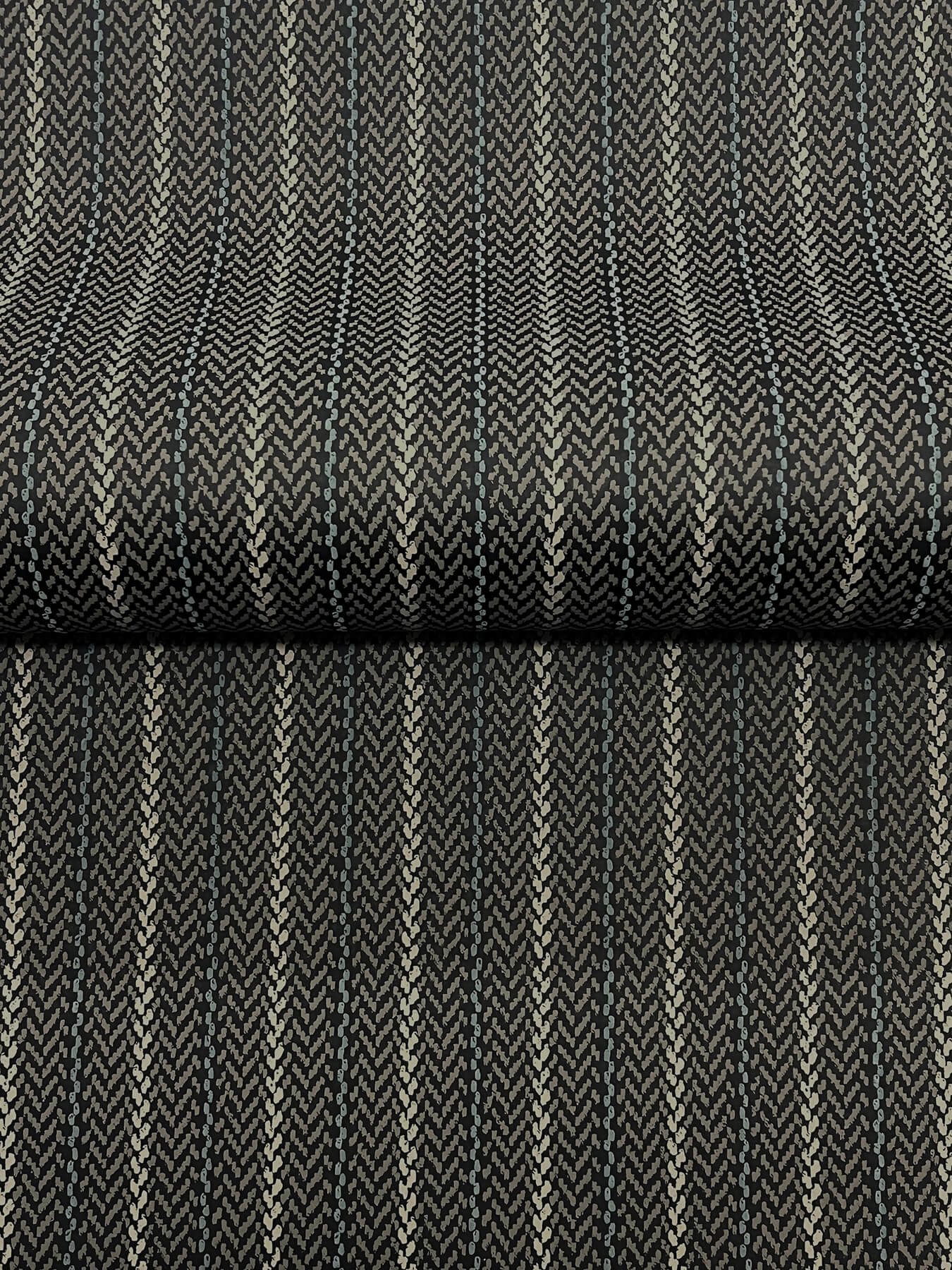 elkan-stripe-black-herringbone-wallpaper-york-wallcoverings-4211-83537 - York Wallcoverings Wallpaper