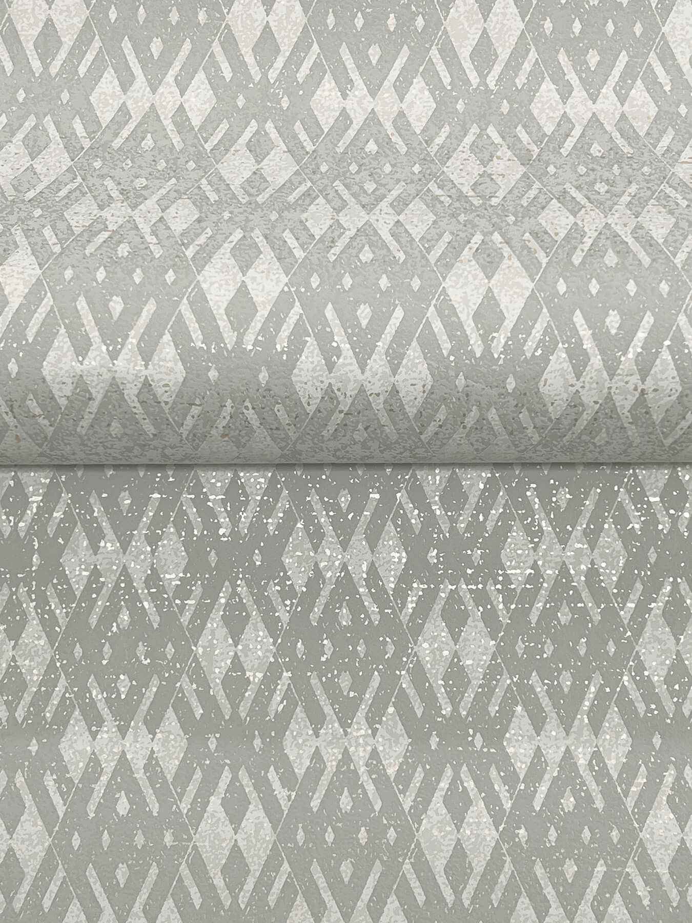 Radcliffe Grey Diamond Motif Wallpaper - York Wallcoverings - 4211-83545 - York Wallcoverings Wallpaper
